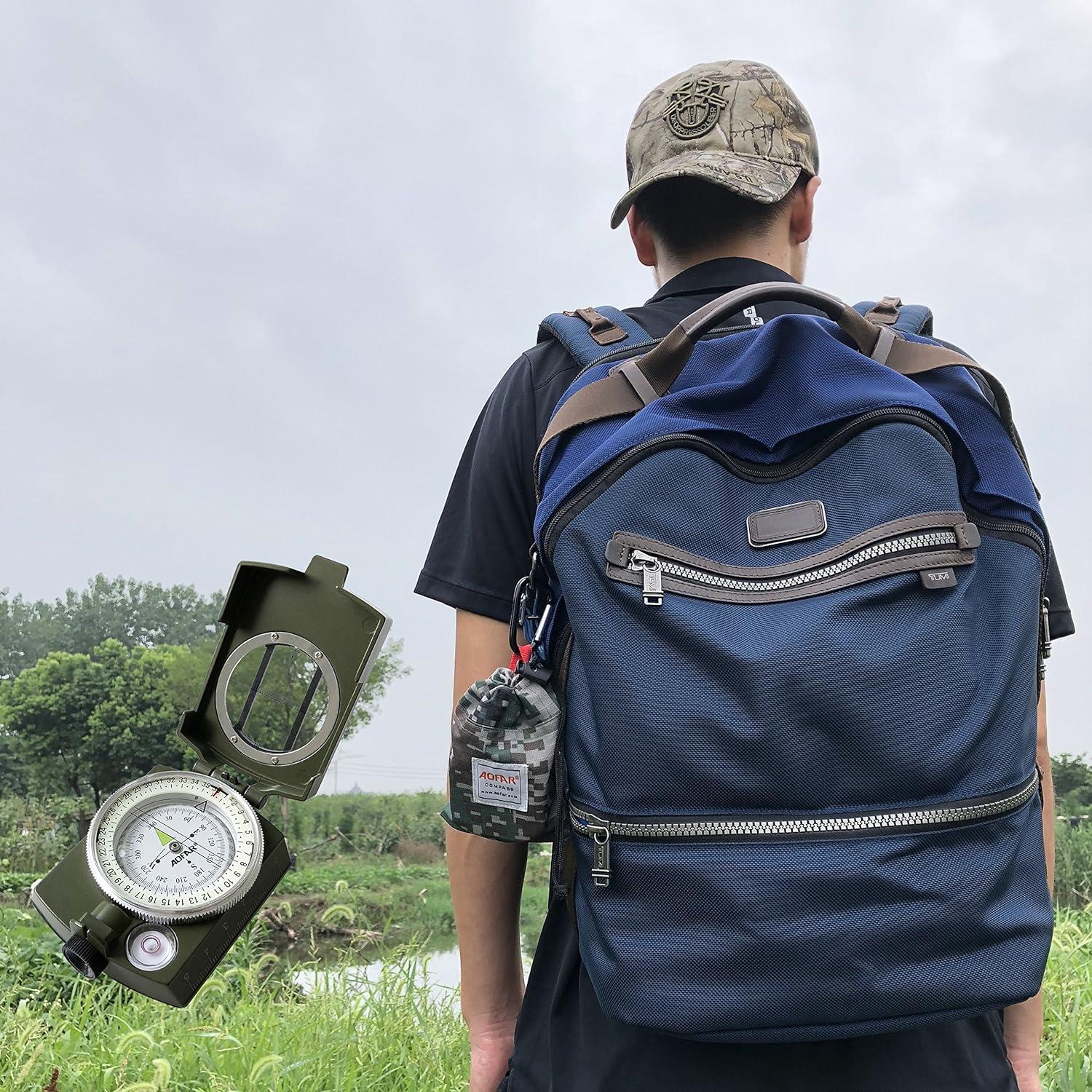 Brújula Militar AOFAR AF-4580 Impermeable y Compacta