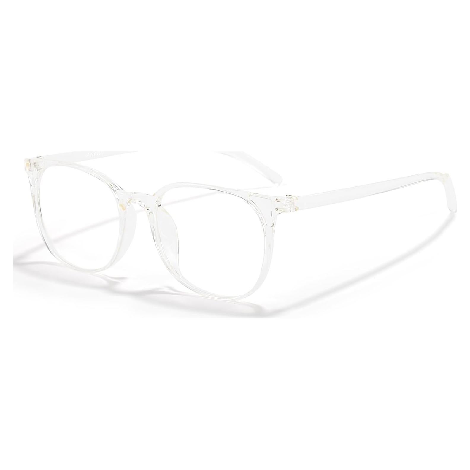 Gafas ANRRI Bloqueo Luz Azul Redondas Transparentes Unisex