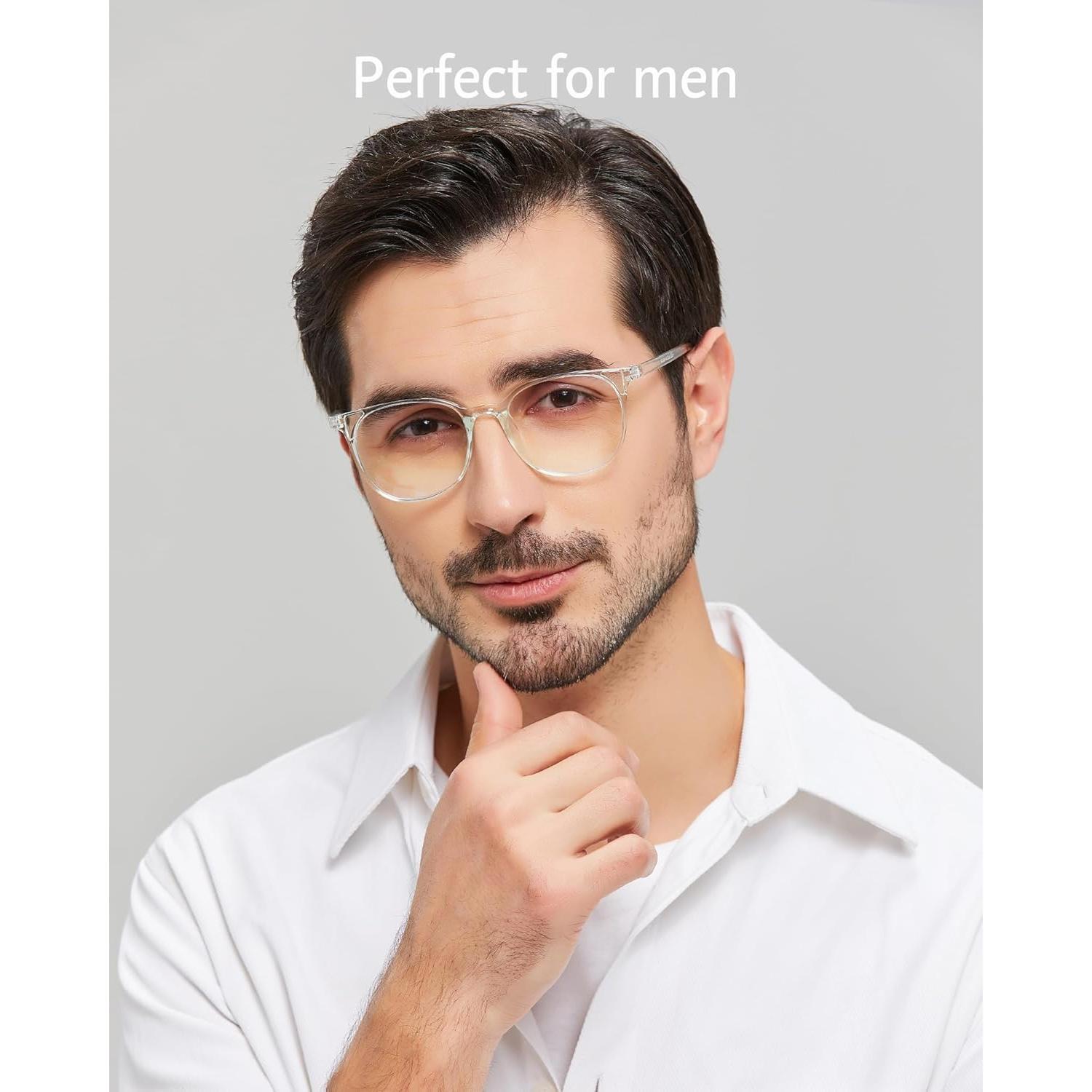 Gafas ANRRI Bloqueo Luz Azul Redondas Transparentes Unisex