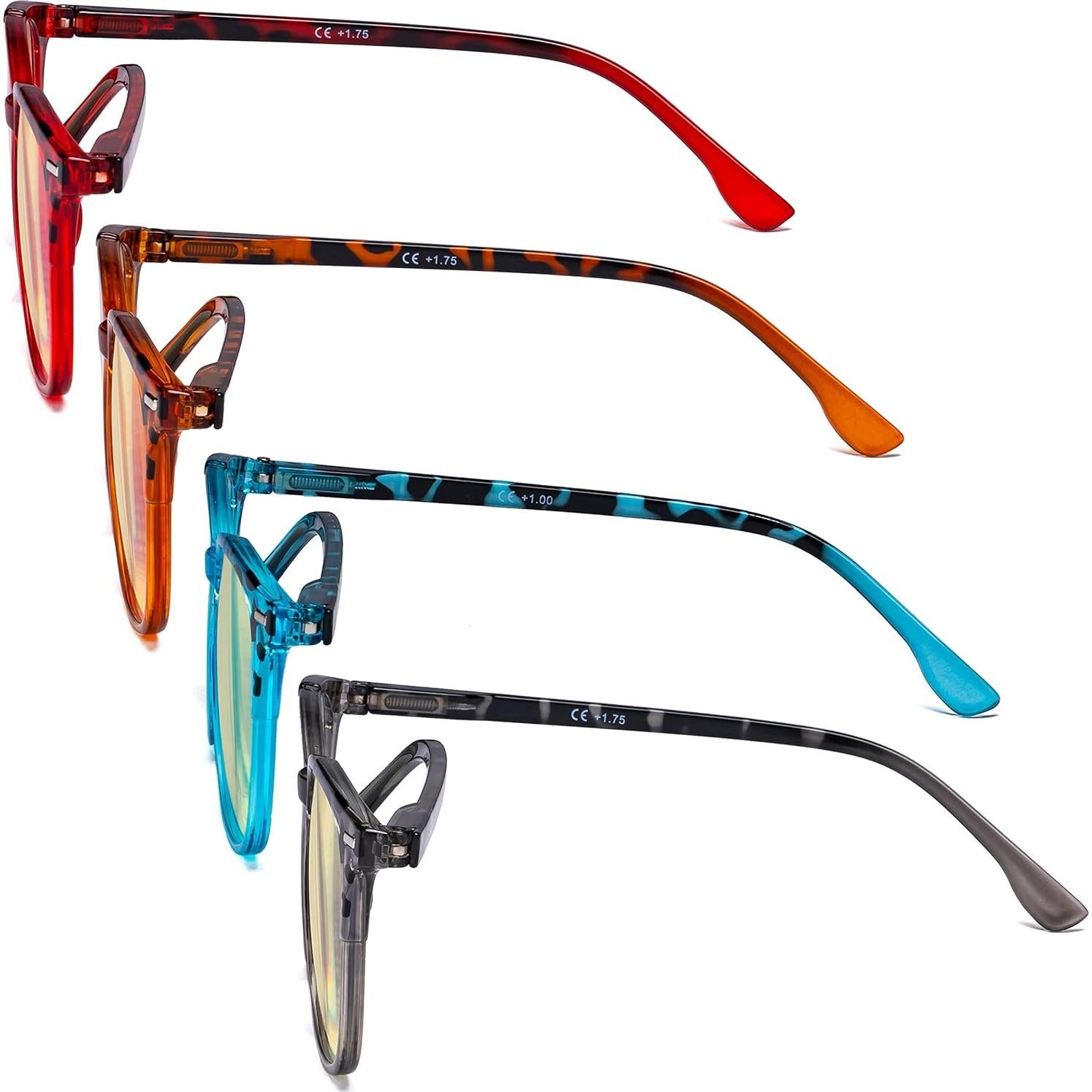 Gafas de lectura Eyekepper 4 pares bloqueadoras luz azul 1.25x