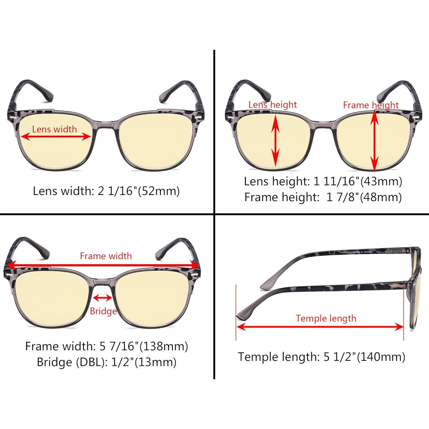 Gafas de lectura Eyekepper 4 pares bloqueadoras luz azul 1.25x