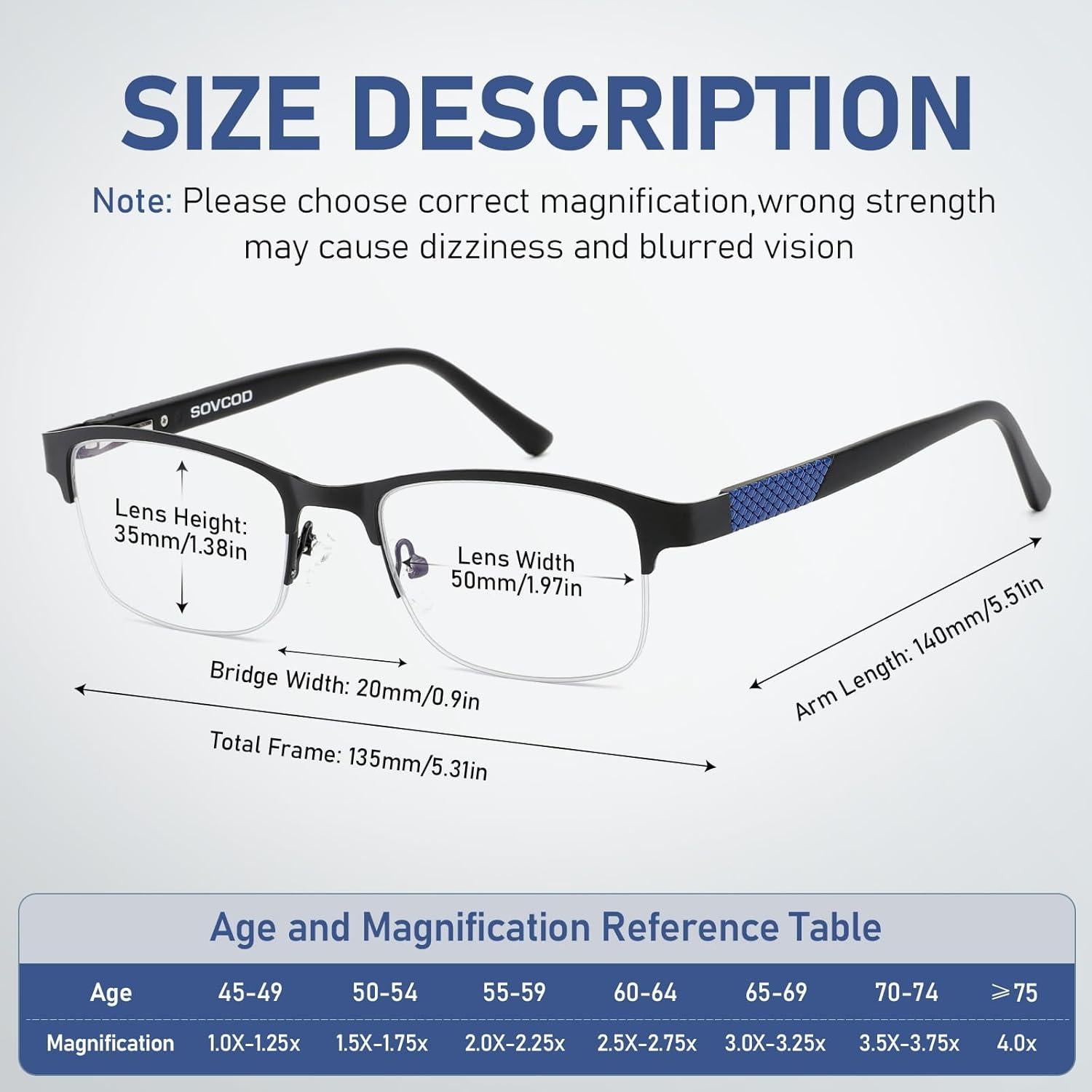 Gafas de Lectura Multifocales Progresivas SOVCOD 2 Paquetes