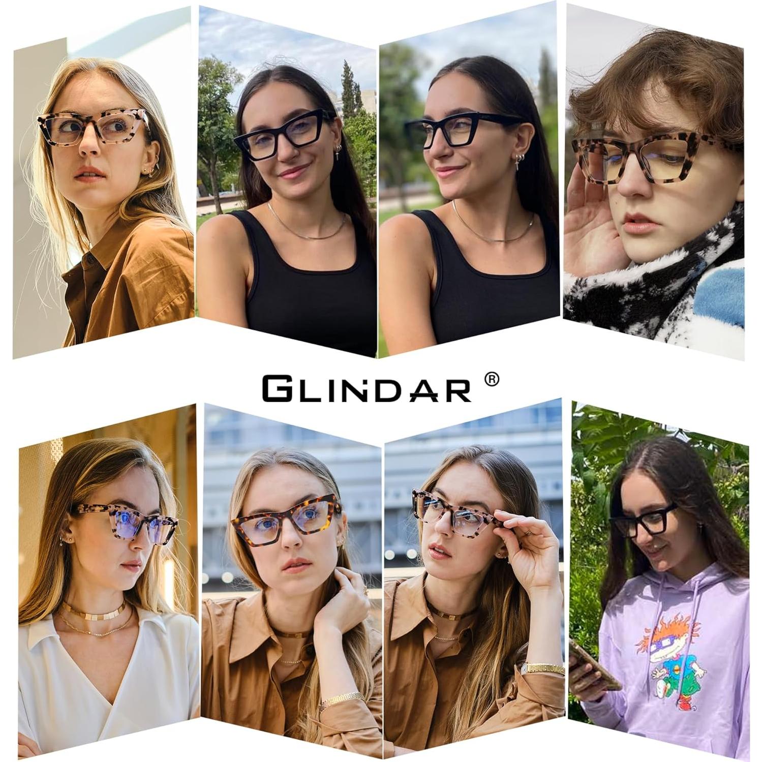 Gafas GLINDAR Cat Eye Bloqueadoras Luz Azul Montura Transparente