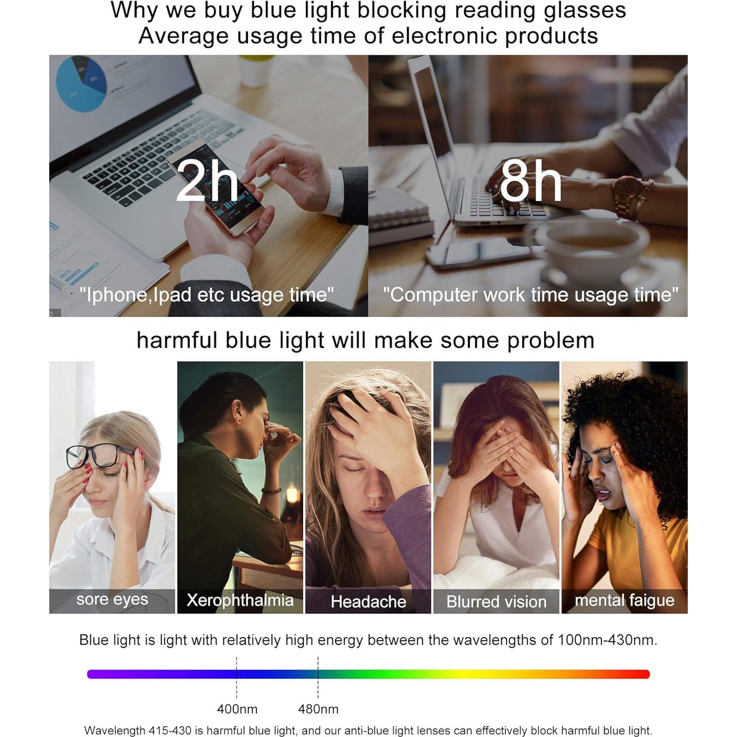 Gafas de lectura OCCI CHIARI para mujeres con filtro luz azul