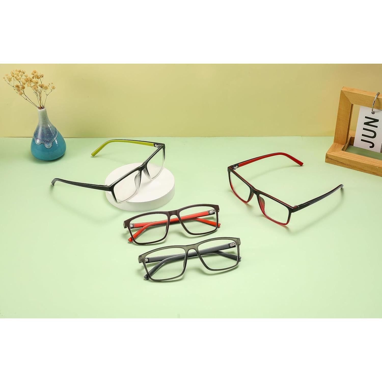 Paquete de 4 Gafas de Lectura Anti Luz Azul MRBOBMSLEE