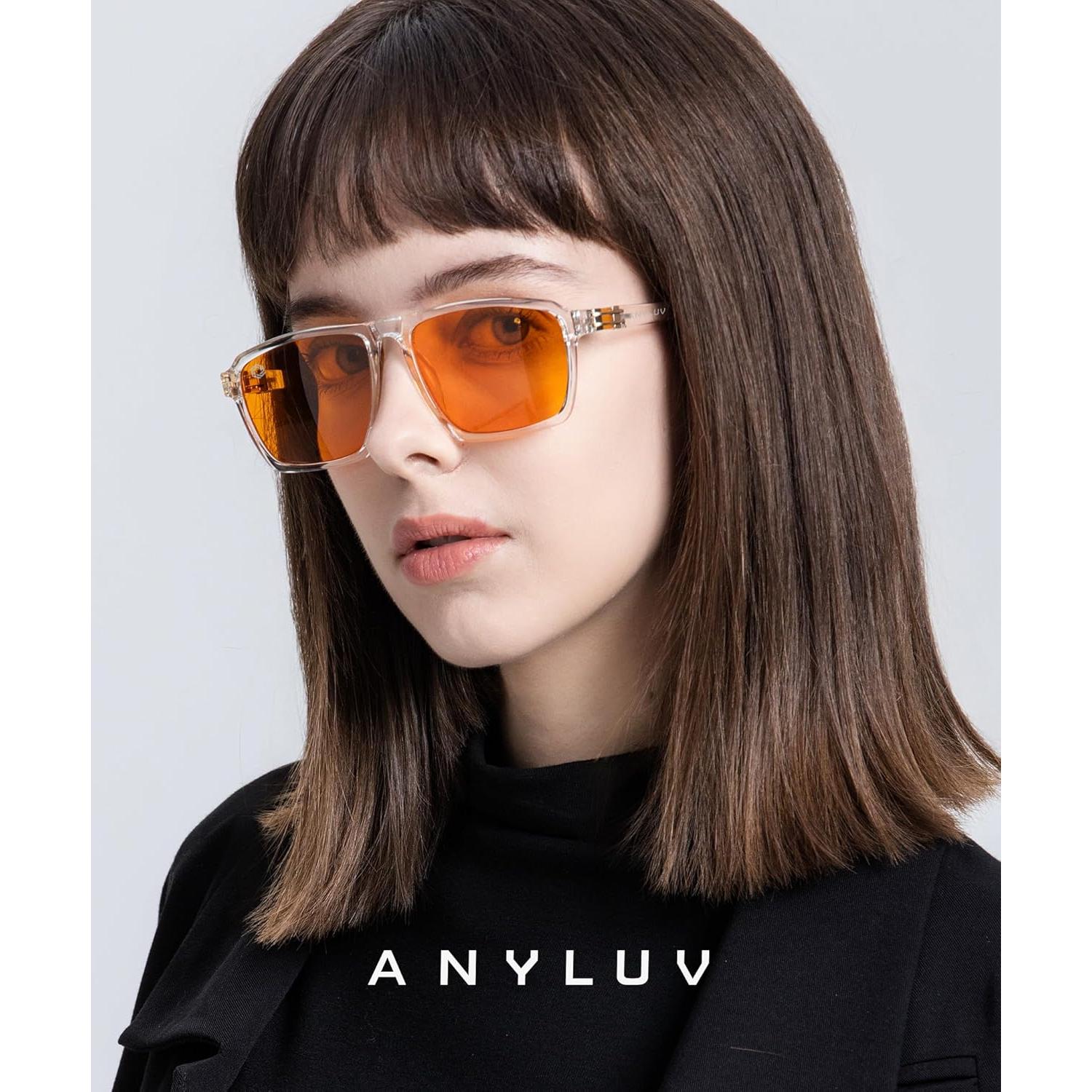 Gafas de Luz Azul ANYLUV AN143-A Transparentes para Hombres y Mujeres