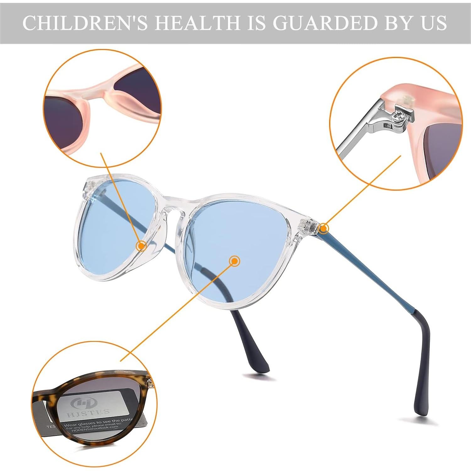 Gafas de sol polarizadas HJSTES para niños 50mm UV 100%