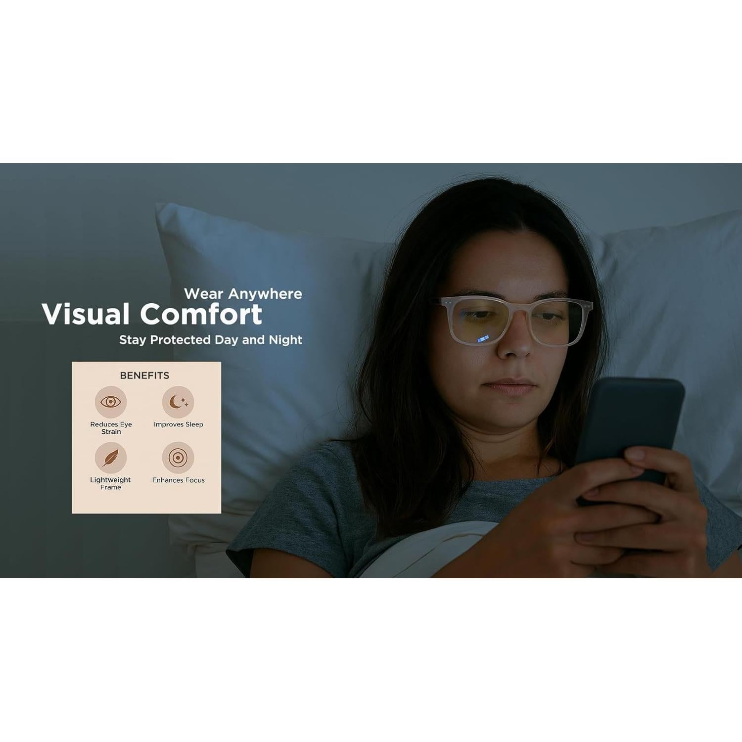 Gafas bloqueadoras de luz azul Vyzia para mujeres - Ligeras y elegantes