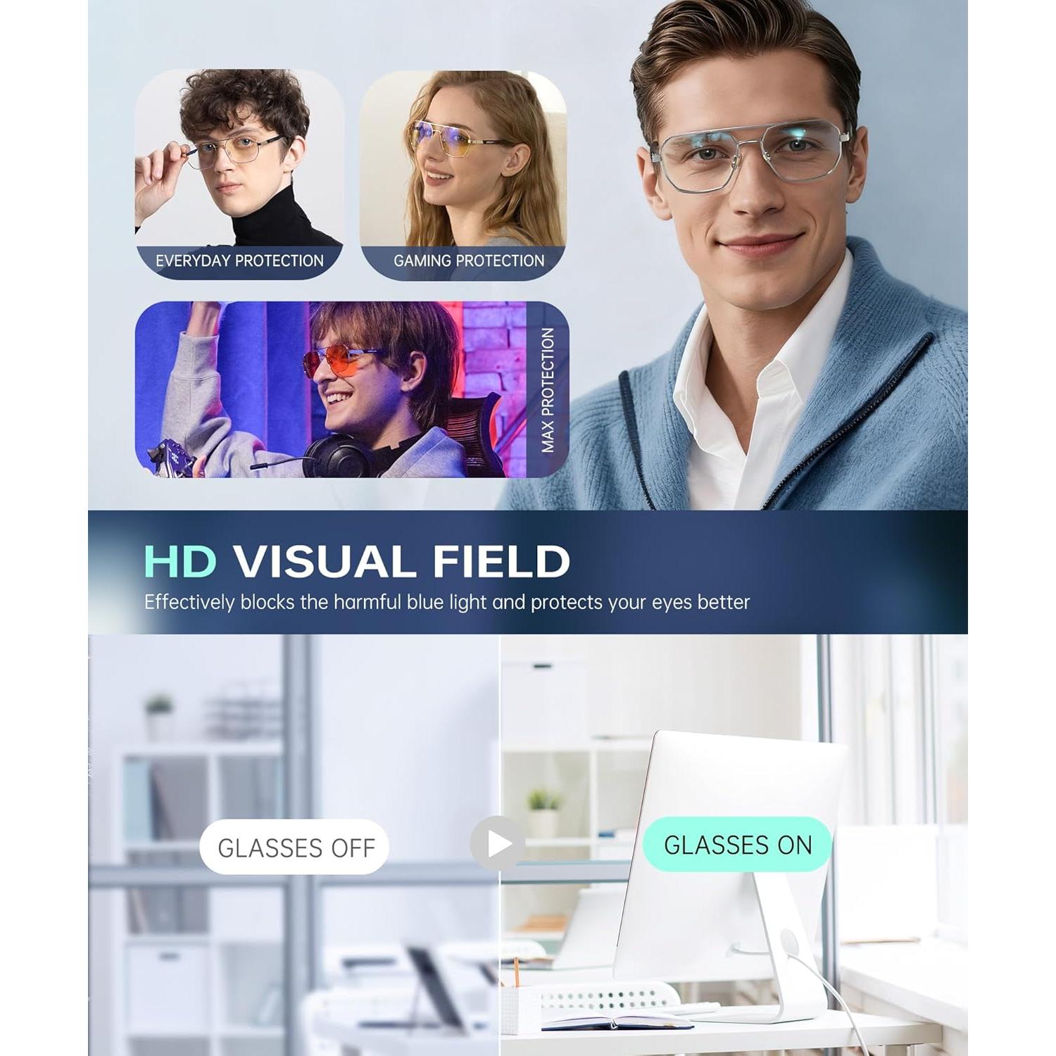 Gafas de Luz Azul ANYLUV para Hombre y Mujer - Modelo 135