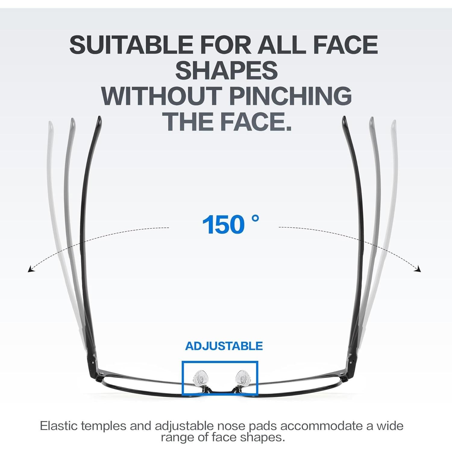 Gafas de Bloqueo de Luz Azul BIRCEN 8806 - Al-Mg Metal Unisex