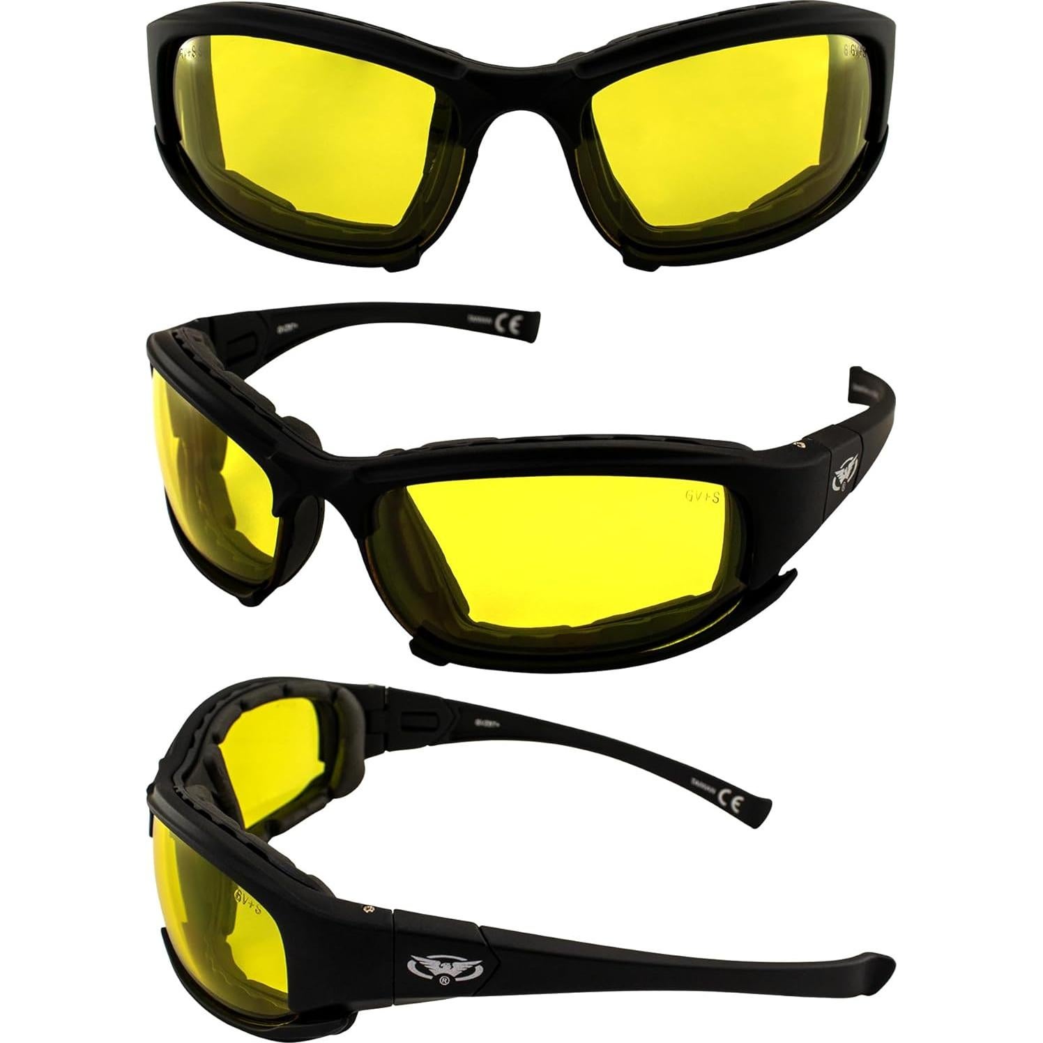Gafas de sol Global Vision Assault con lentes amarillas UV400