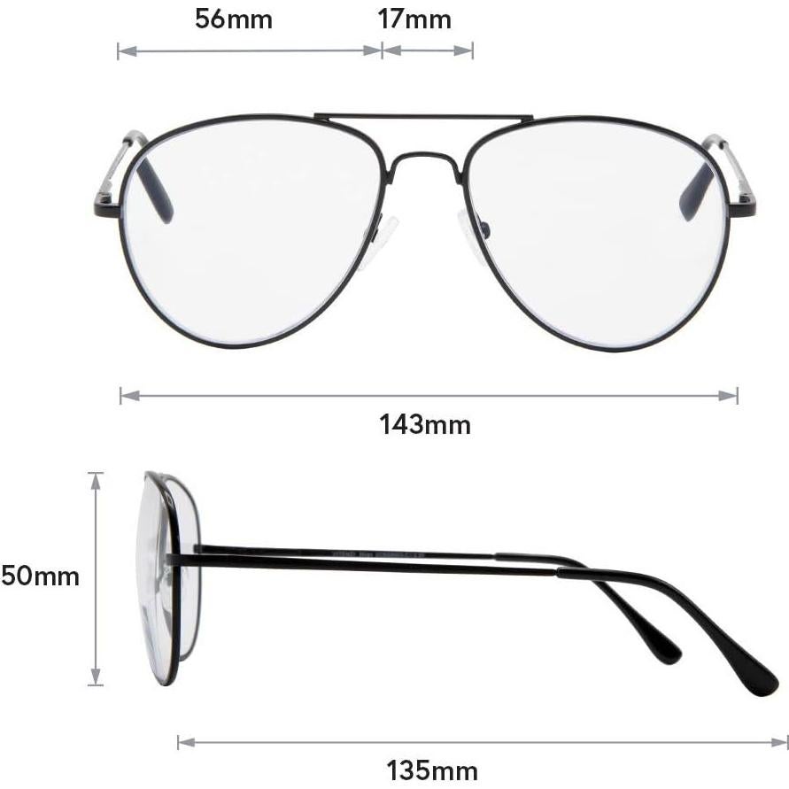 Gafas Progresivas Multifocales VITENZI Milán con Luz Azul