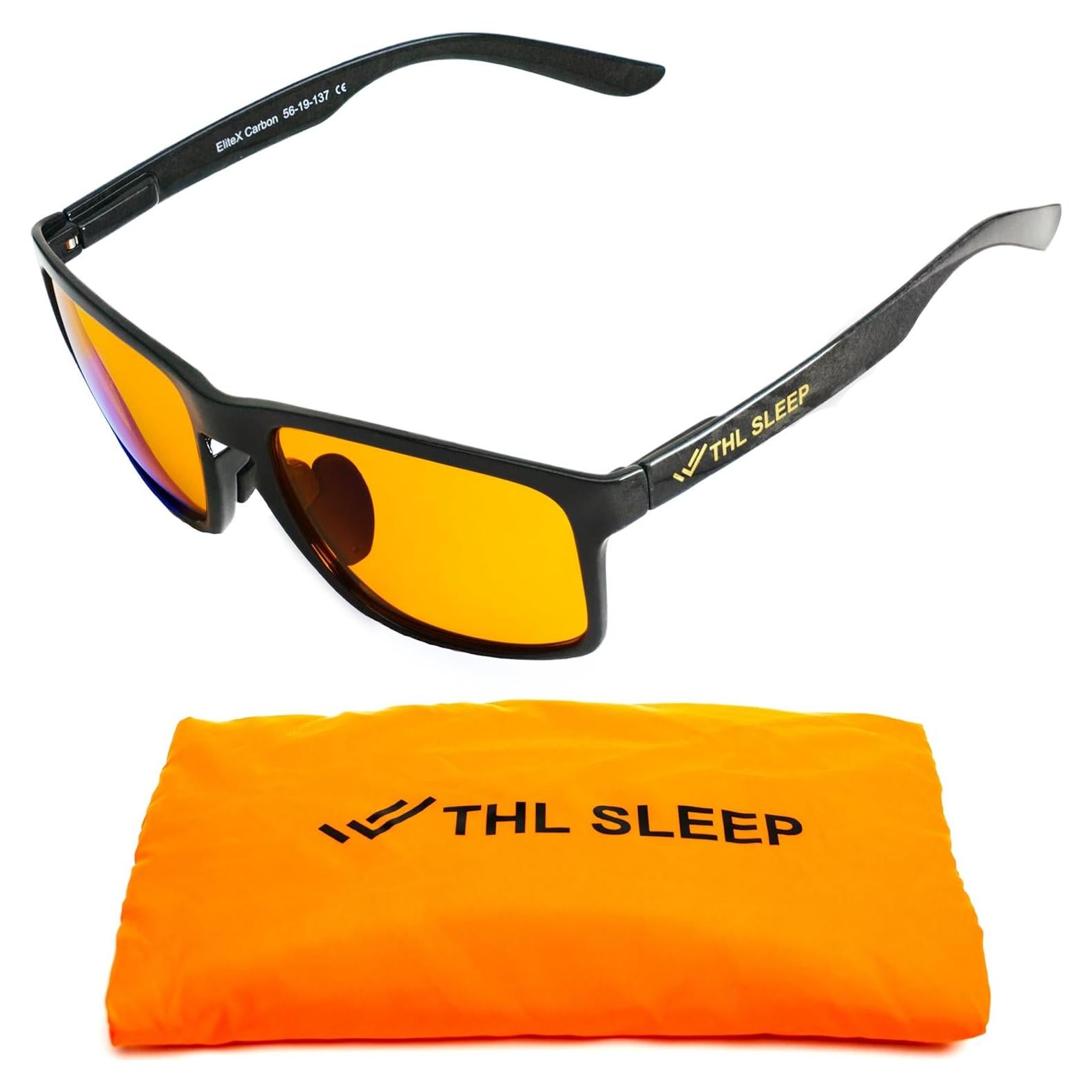 Gafas de bloqueo de luz azul EliteX Carbon naranja unisex