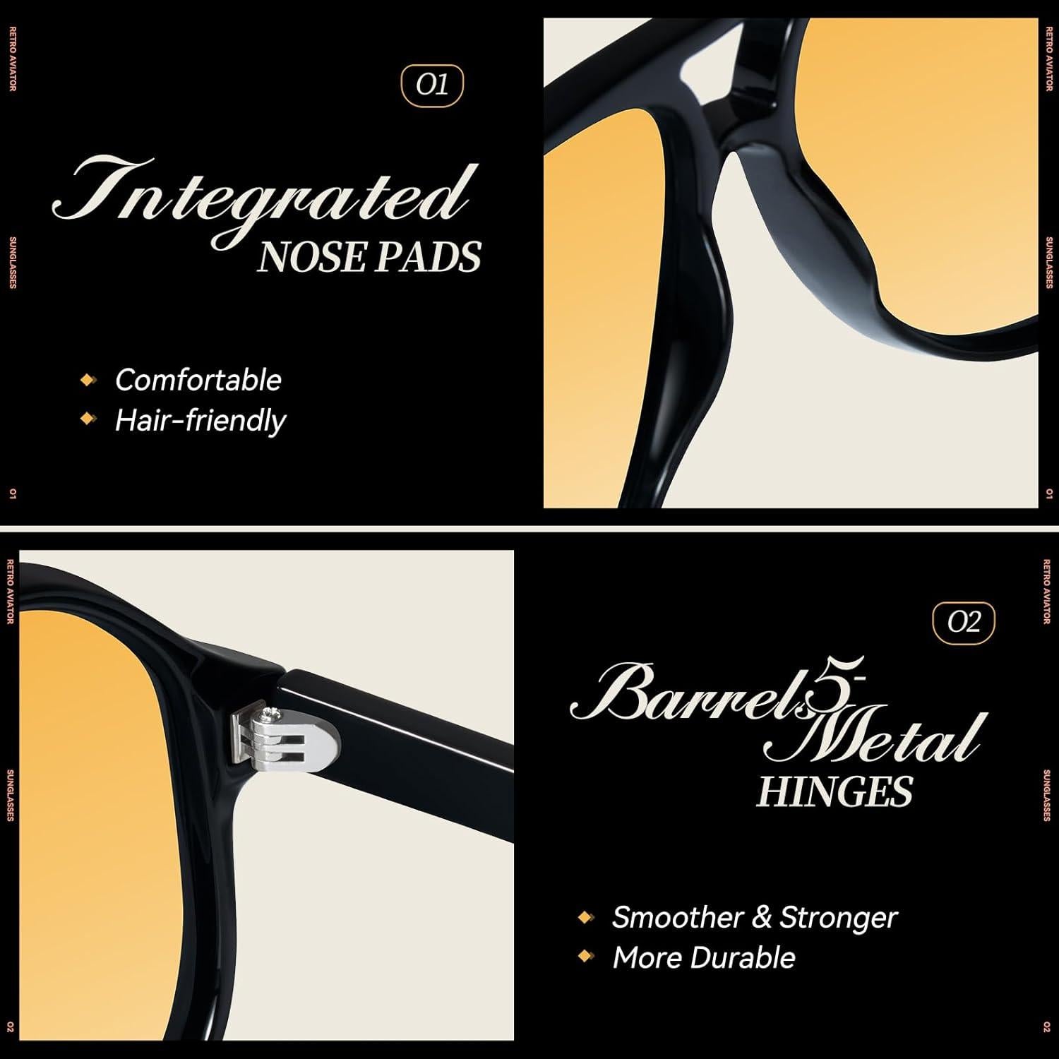 Gafas de Sol Retro Aviador Mosanana UV400 MS52481 - Unisex