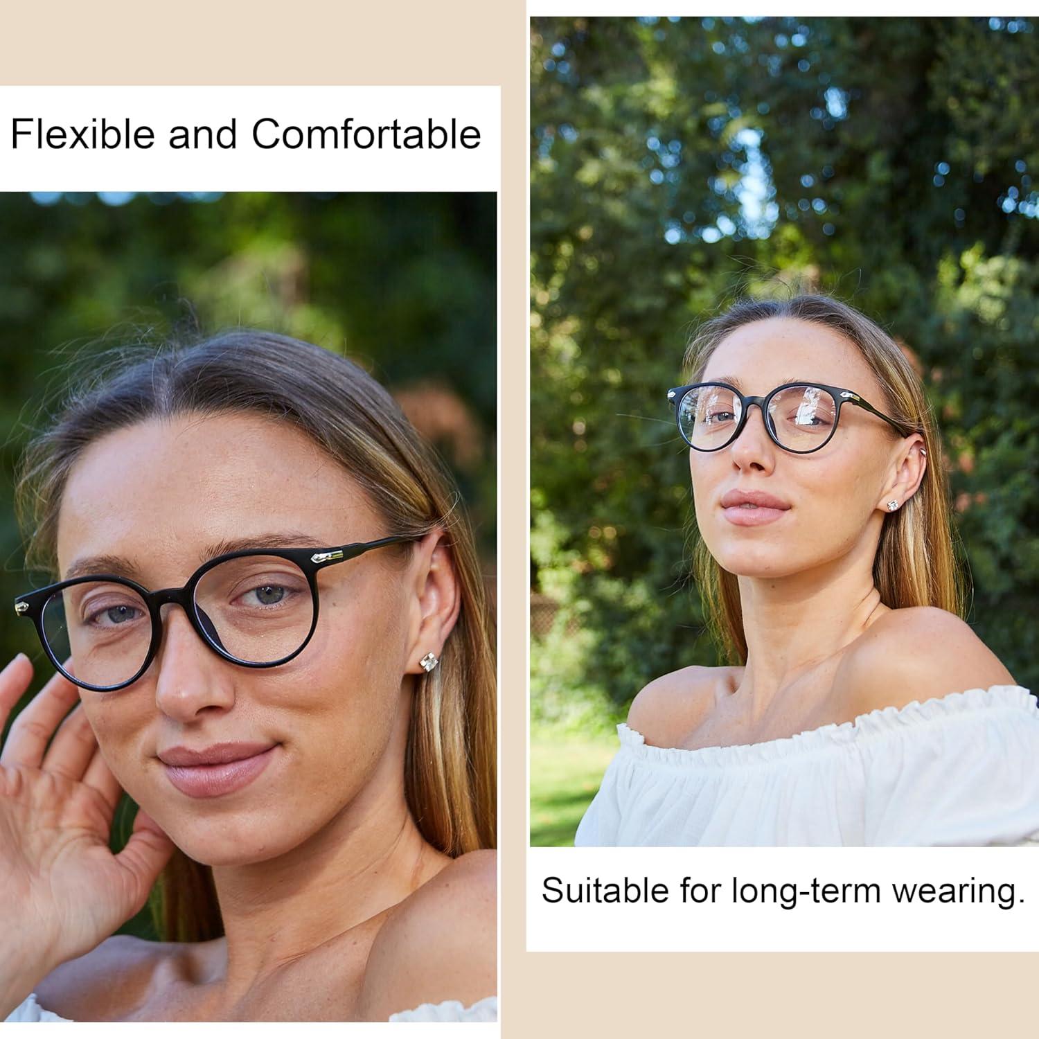 Gafas bloqueadoras de luz azul OWL retro redondas para adultos