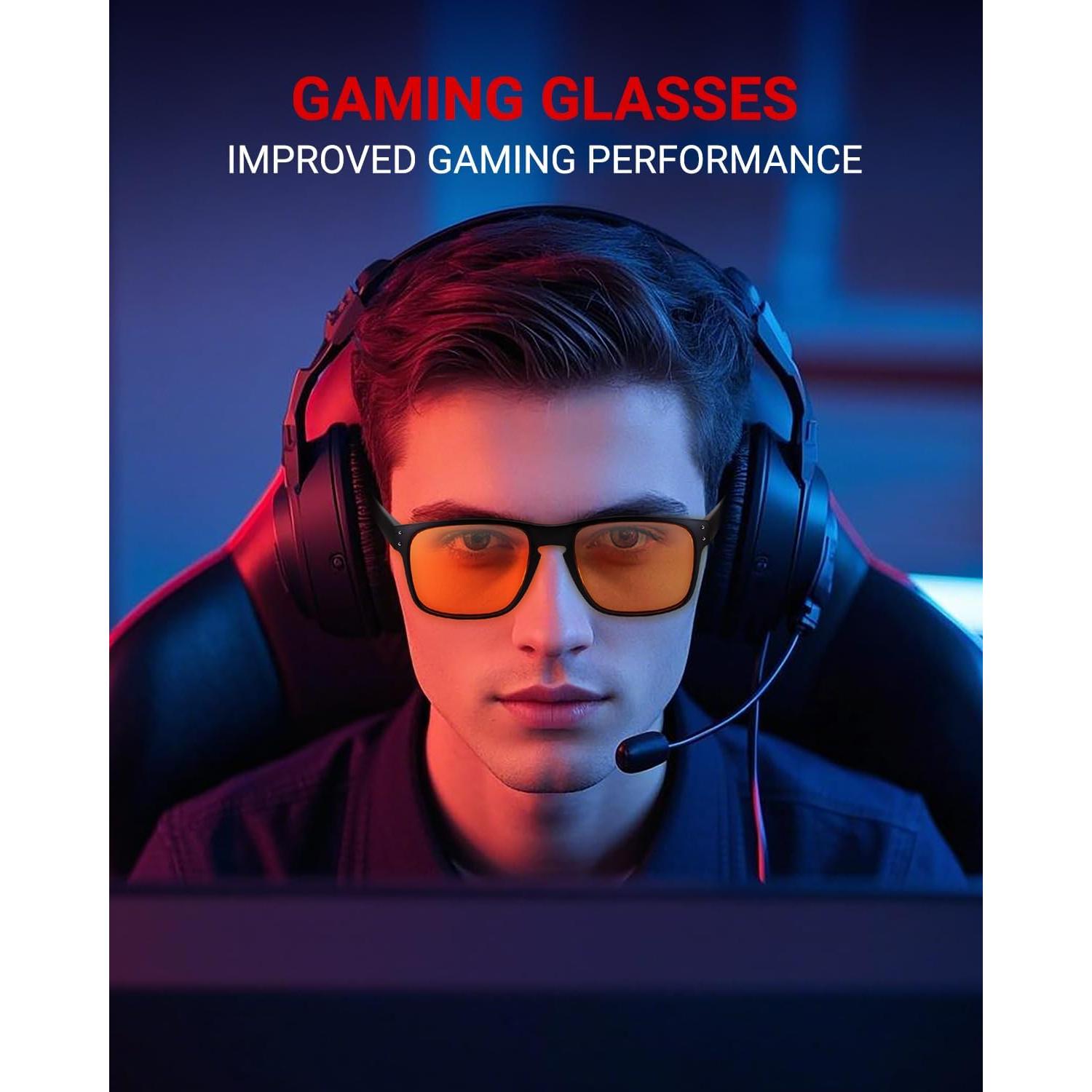 Gafas bloqueadoras de luz azul VUEECLAT 98% para juegos y sueño