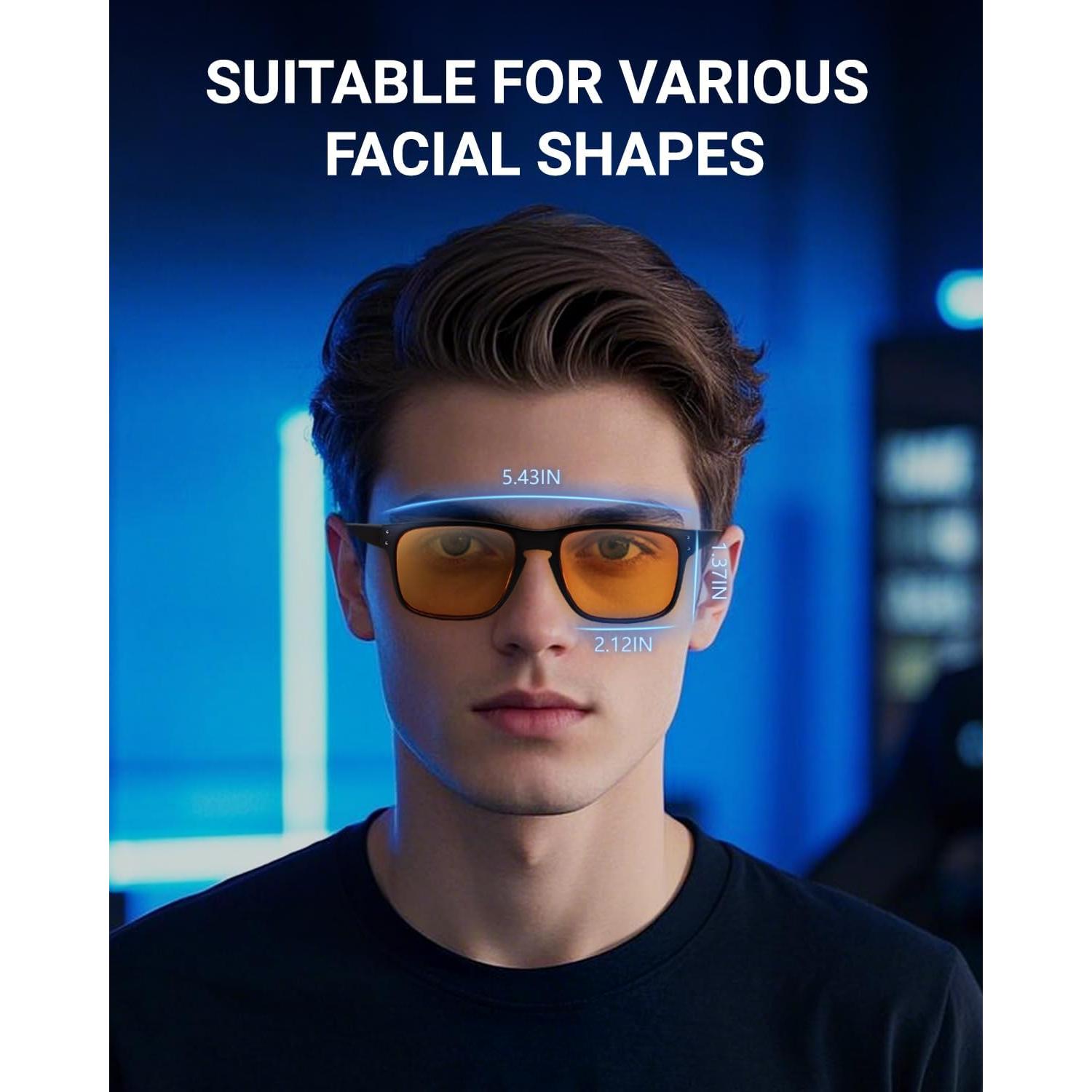 Gafas bloqueadoras de luz azul VUEECLAT 98% para juegos y sueño