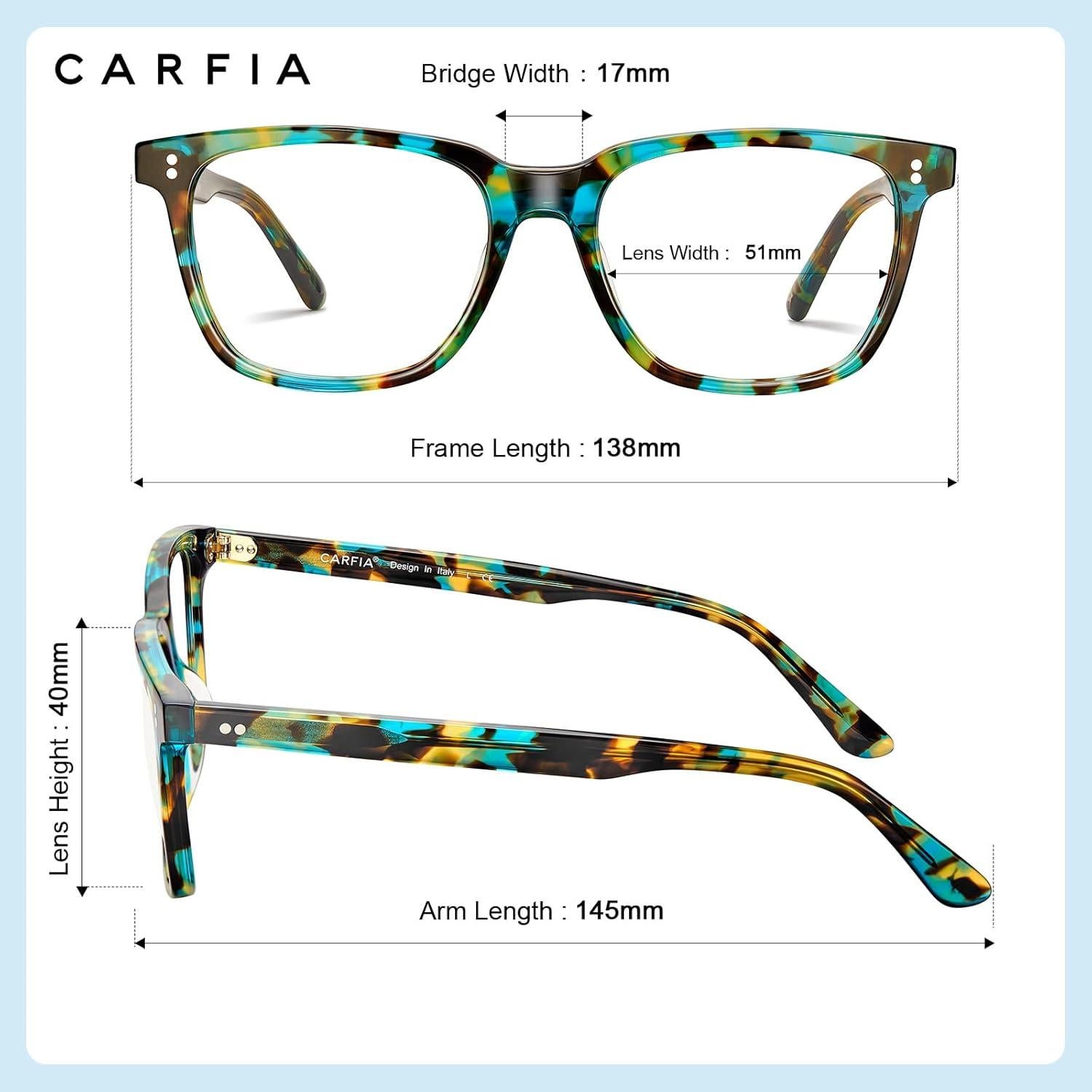 Gafas de Luz Azul CARFIA CA5354 - Protección UV400 para Mujeres