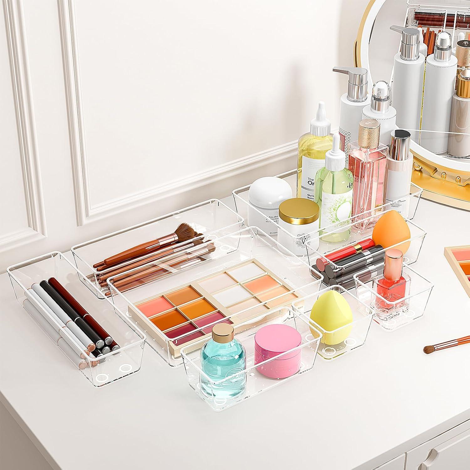 Juego de Organizadores de Cajones VEXTHYX 45 Piezas Plástico Transparente