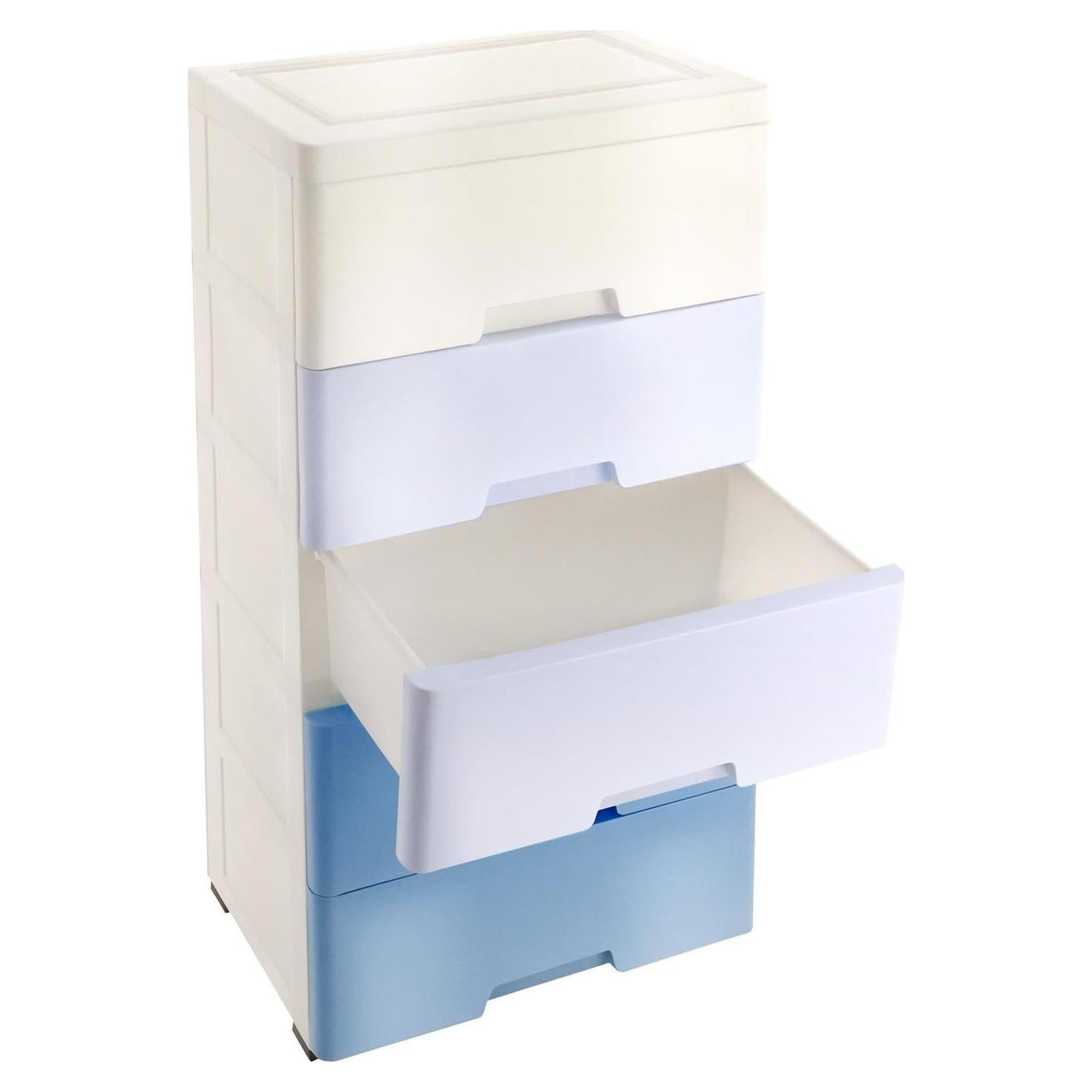 Cómoda Plástica Alta KINGAKYO 5 Cajones 80cm Organizador