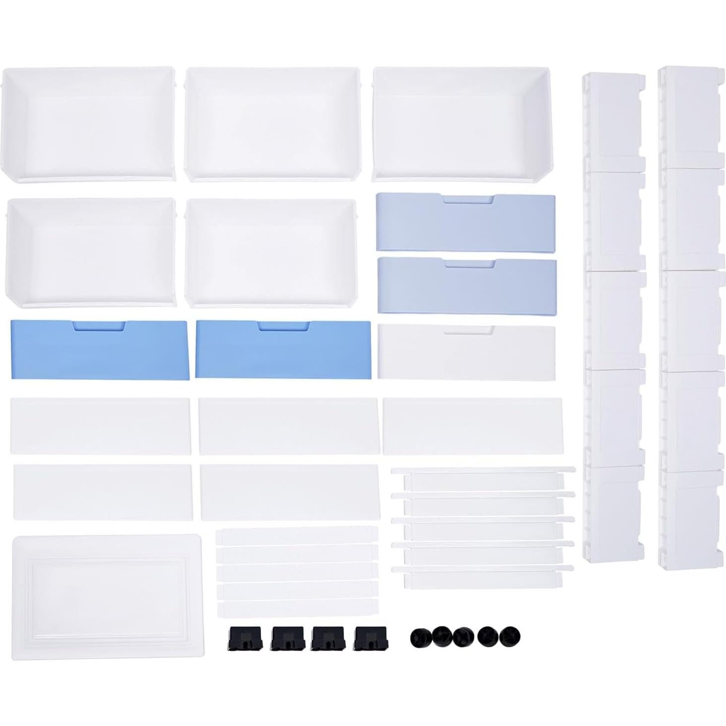 Cómoda Plástica Alta KINGAKYO 5 Cajones 80cm Organizador