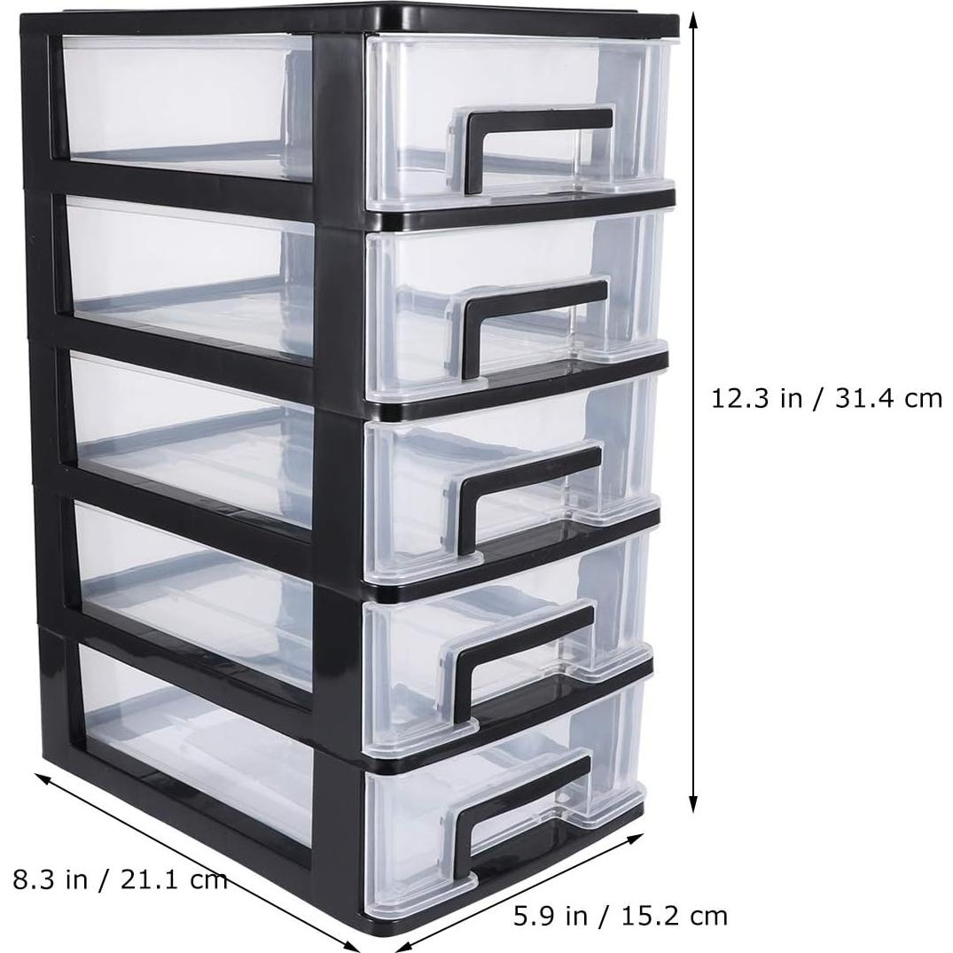 Organizador de Cajones de Plástico Toyvian 5 Capas 21x15x31cm