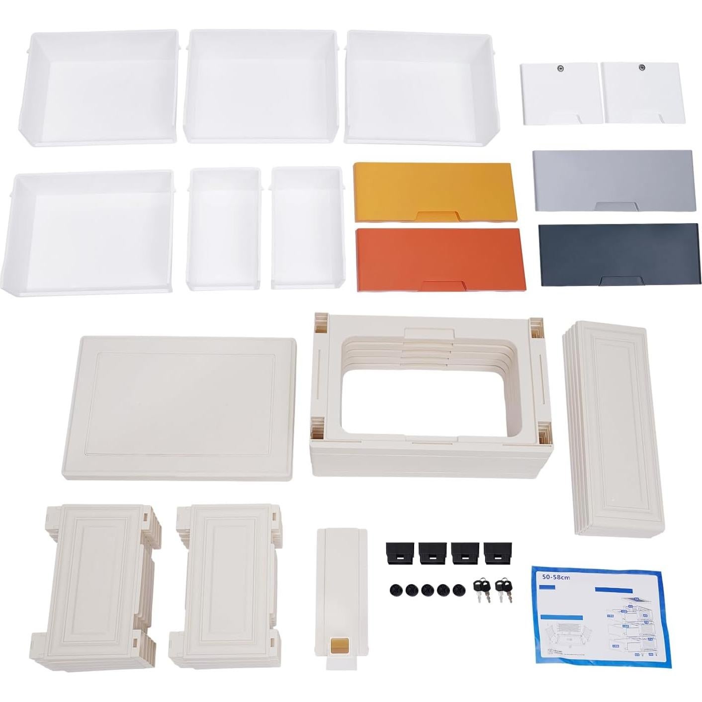 Armario de Almacenamiento QUSKLISU con 6 Cajones 50x35x102cm