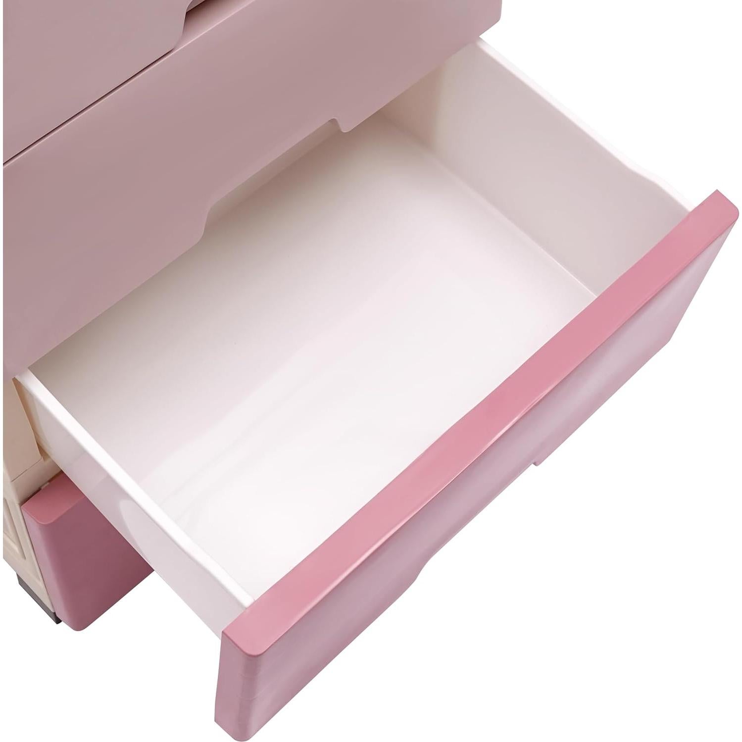 Gabinete de Almacenamiento HOLMZCED 6 Cajones Rosa Gradiente