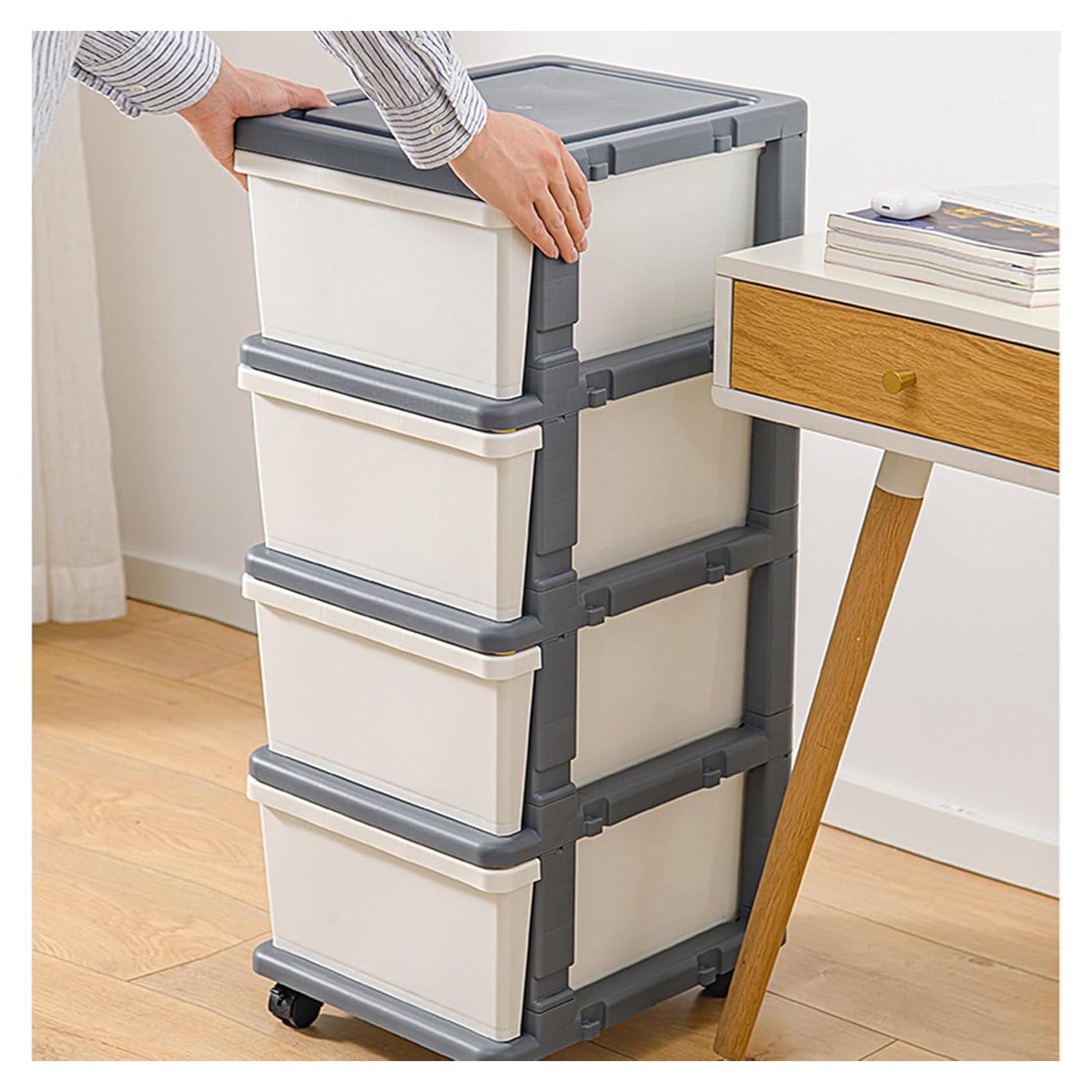 Gabinete de Almacenamiento Móvil ILWorkTLs 4 Cajones 42x33.8x87.6cm