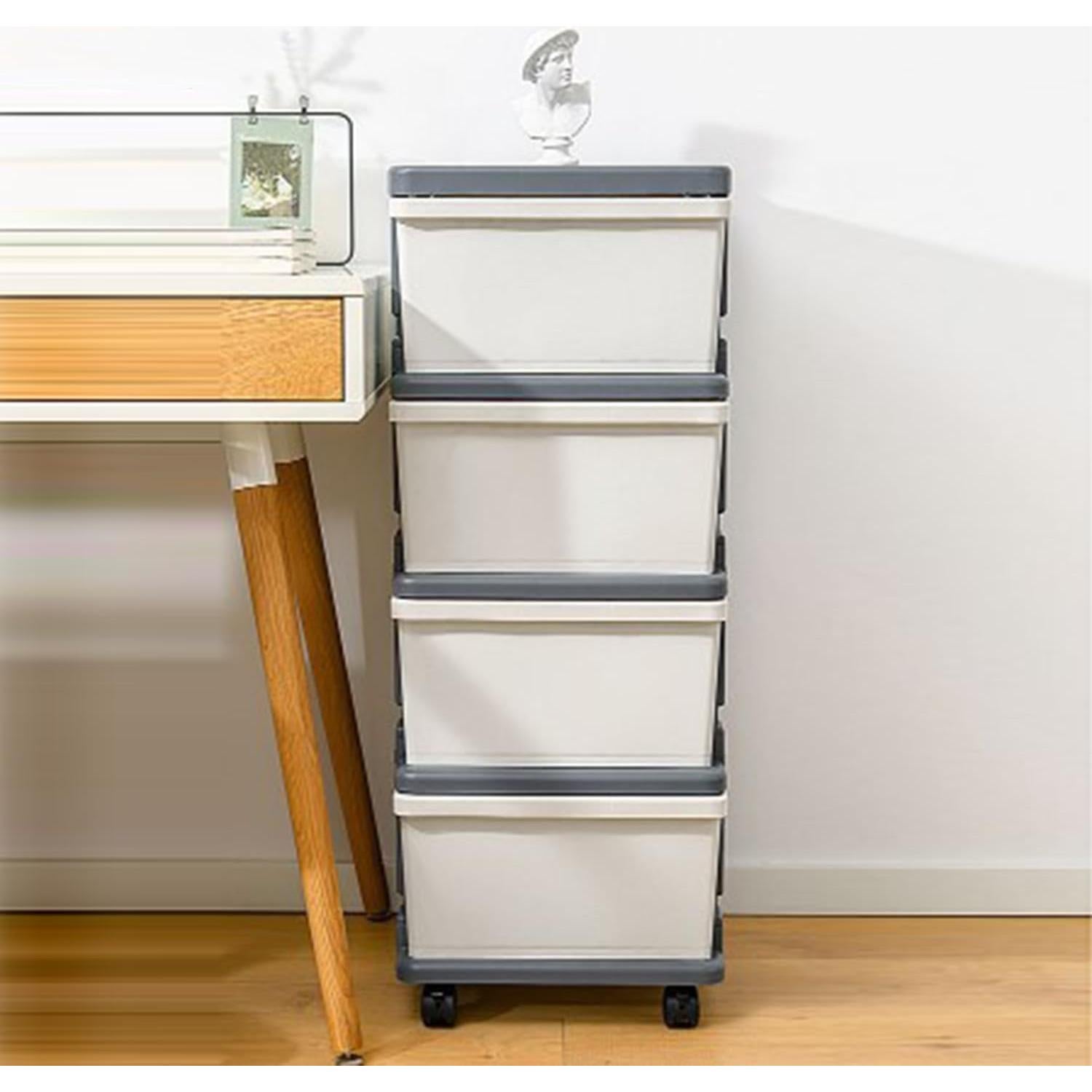 Gabinete de Almacenamiento Móvil ILWorkTLs 4 Cajones 42x33.8x87.6cm