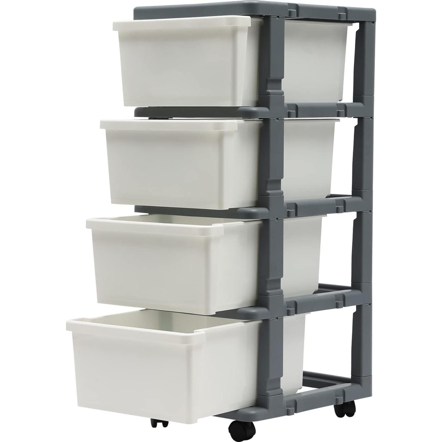 Gabinete de Almacenamiento Móvil ILWorkTLs 4 Cajones 42x33.8x87.6cm