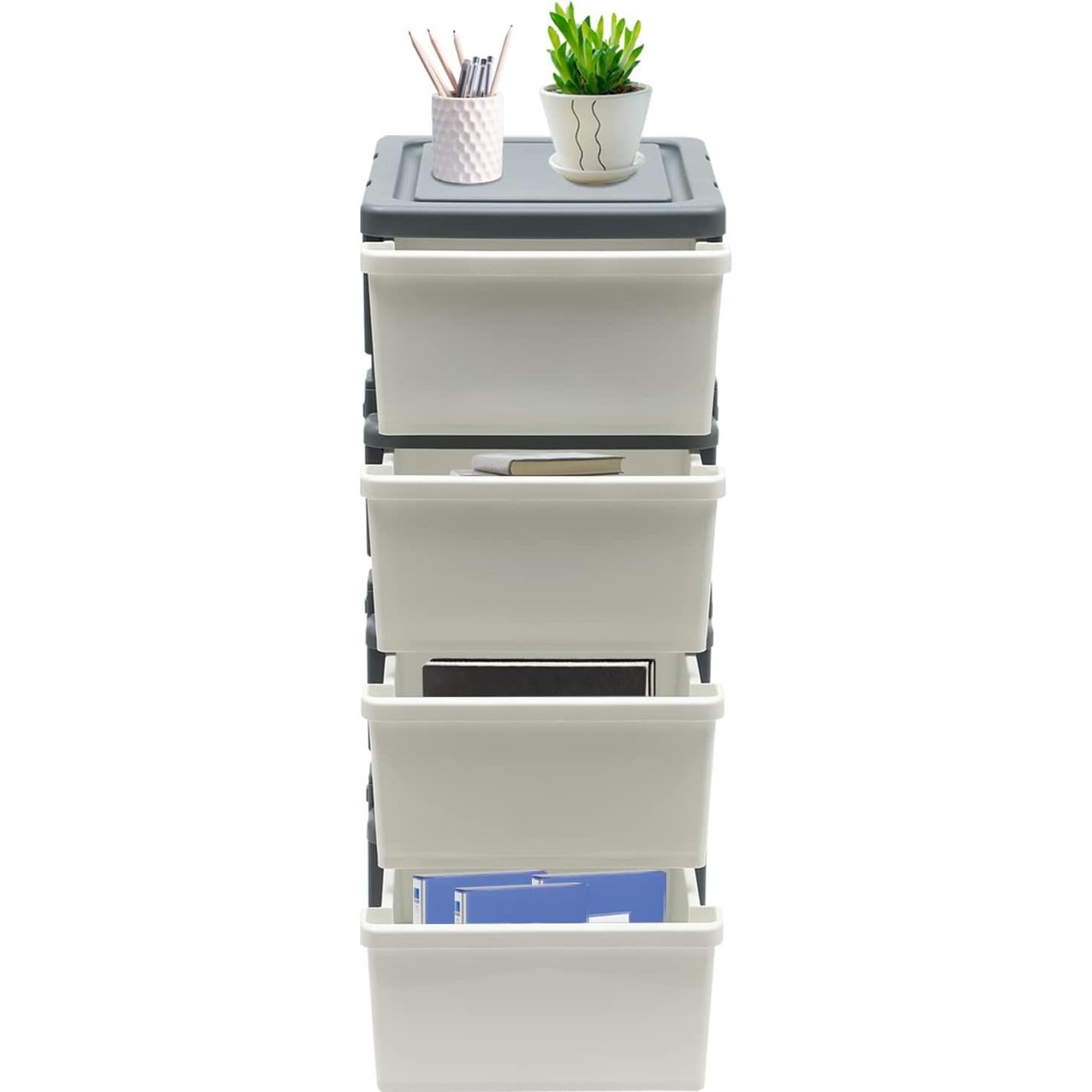 Gabinete de Almacenamiento Móvil ILWorkTLs 4 Cajones 42x33.8x87.6cm