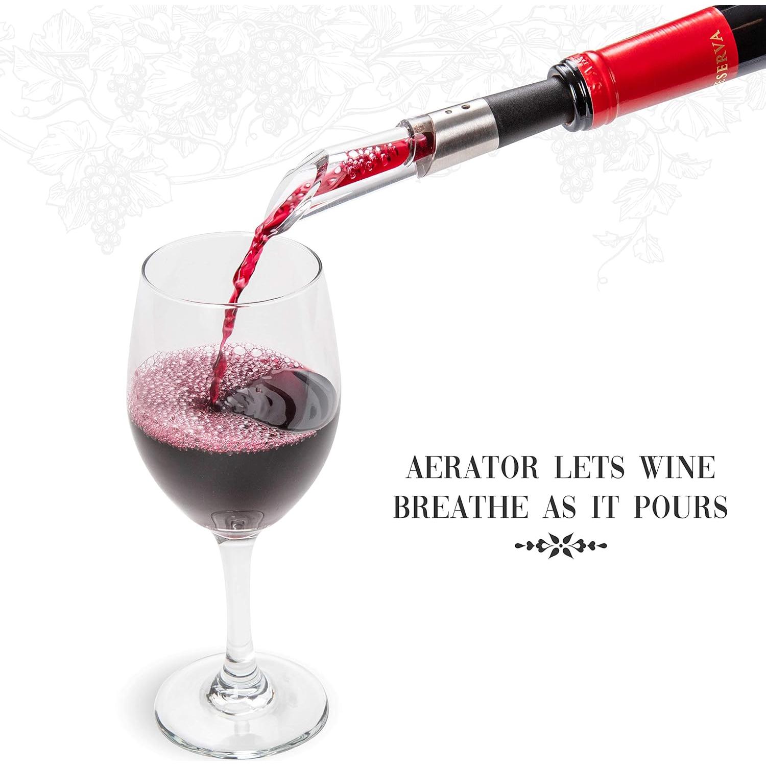 Juego de Regalo de Vino Ivation - Abridor Eléctrico y Accesorios