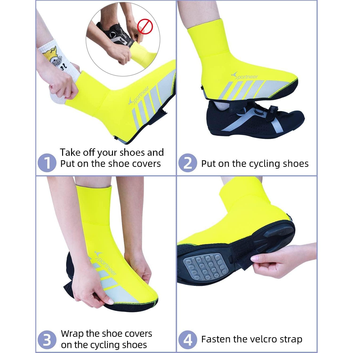 Cubiertas de Zapatos Sportneer Neopreno Impermeables XL