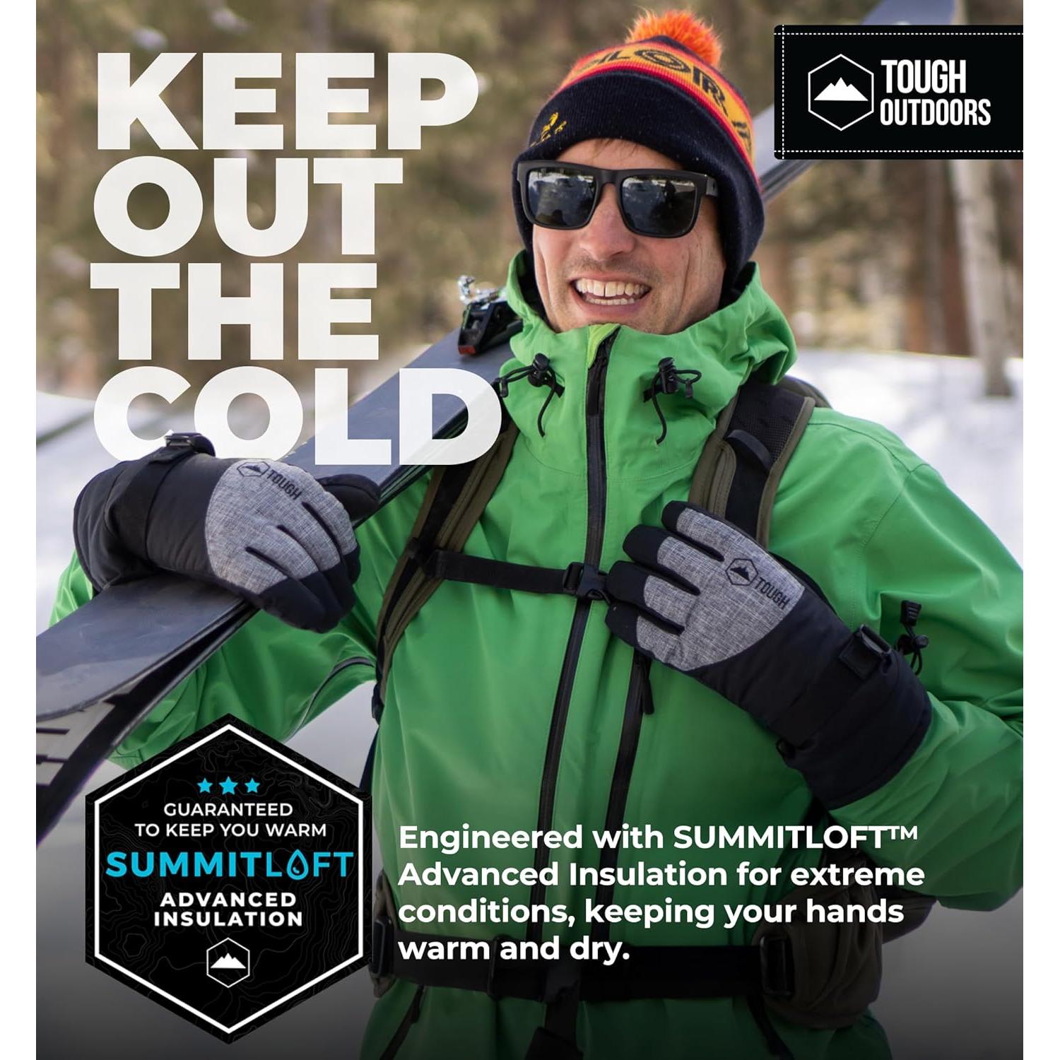 Guantes de Nieve Tough Outdoors Impermeables y Aislados