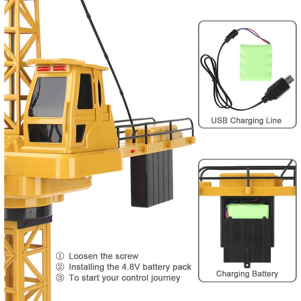 Grúa RC Mini Tudou 128 cm Control Remoto 2.4GHz Educativa