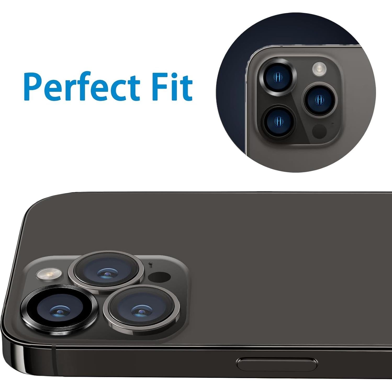 Protector de Lente de Cámara Hsefo para iPhone 16 Pro/Max 9H