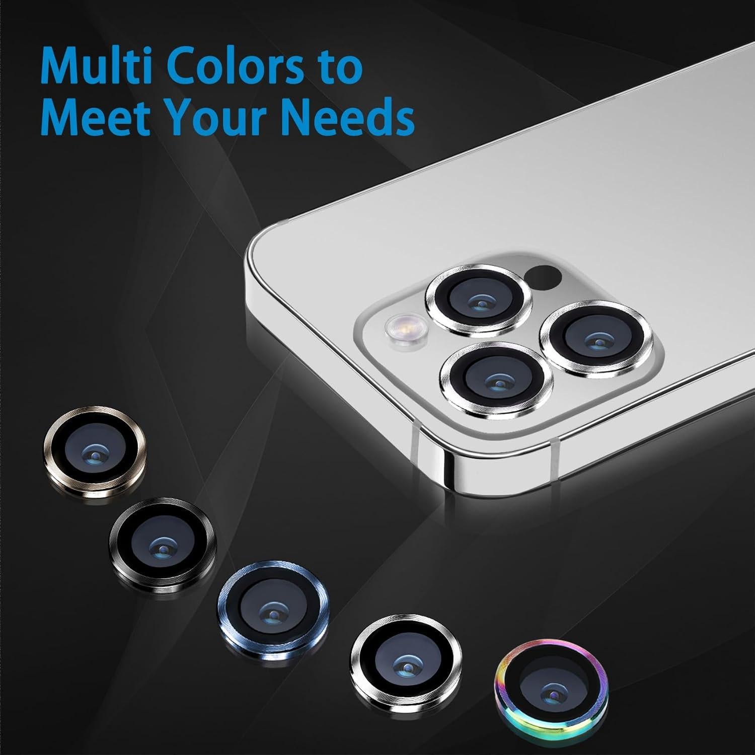 Protector de Lente de Cámara Hsefo para iPhone 16 Pro/Max 9H