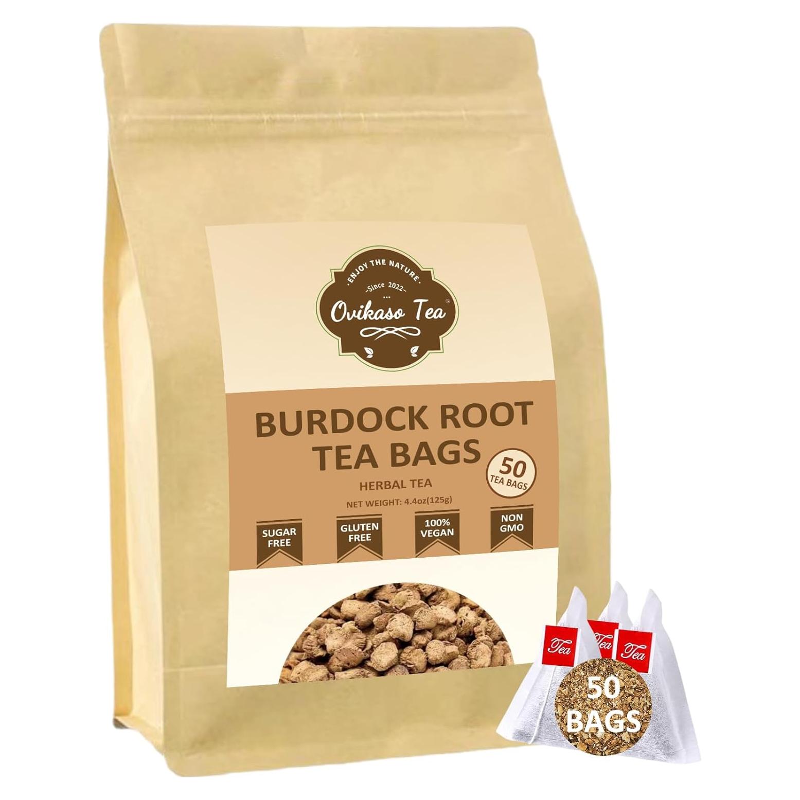 Té Ovikaso Raíz de Bardana 50 Bolsitas Pirámide 2.5g