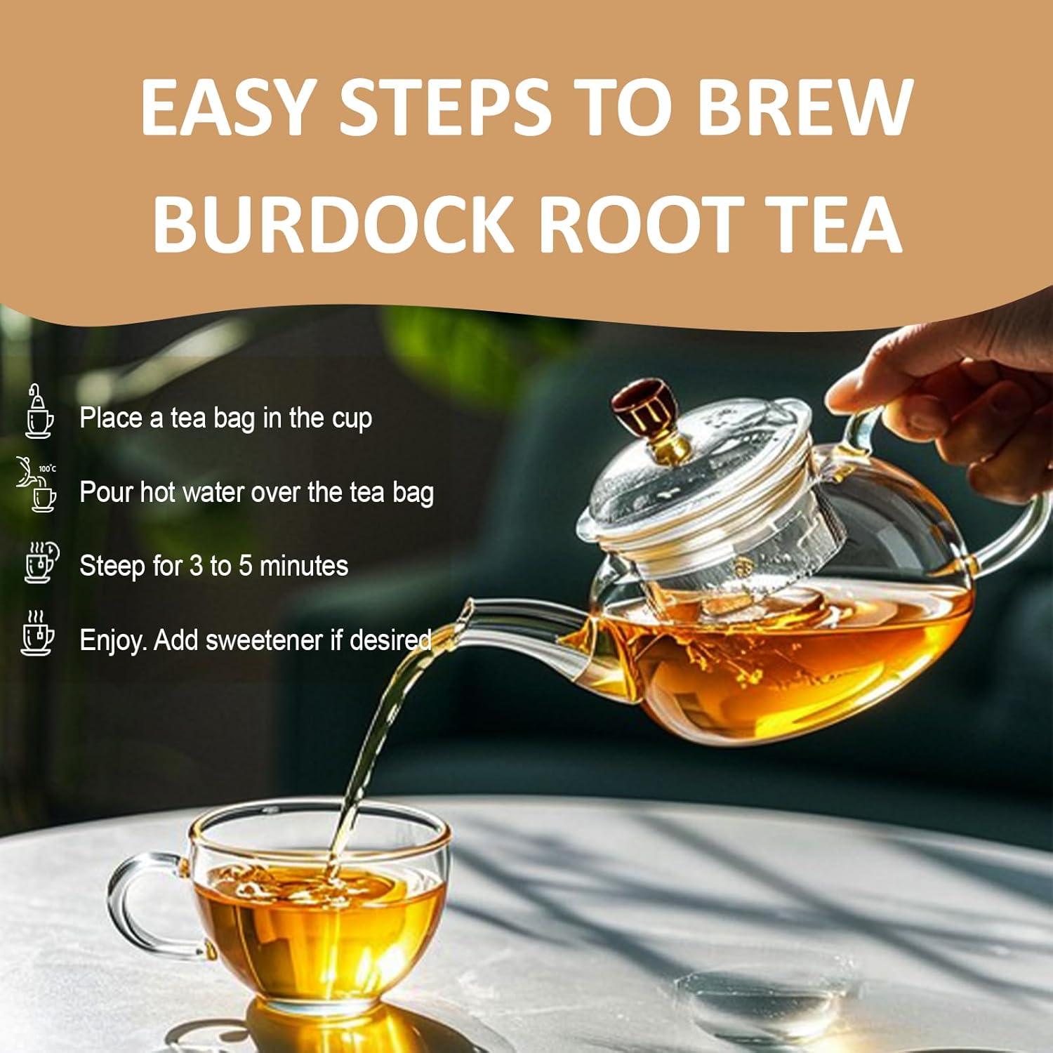 Té Ovikaso Raíz de Bardana 50 Bolsitas Pirámide 2.5g