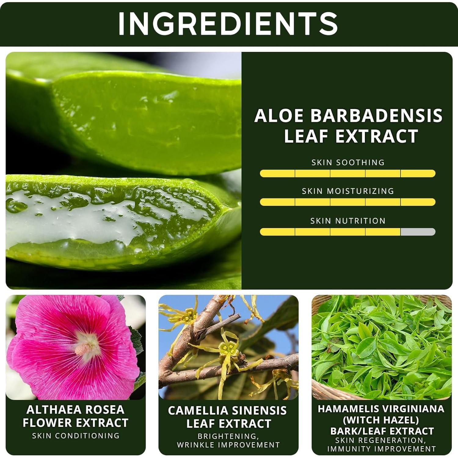 Gel de Aloe Vera 98% Puro Neclar 500ml - Hidratante y Calmante