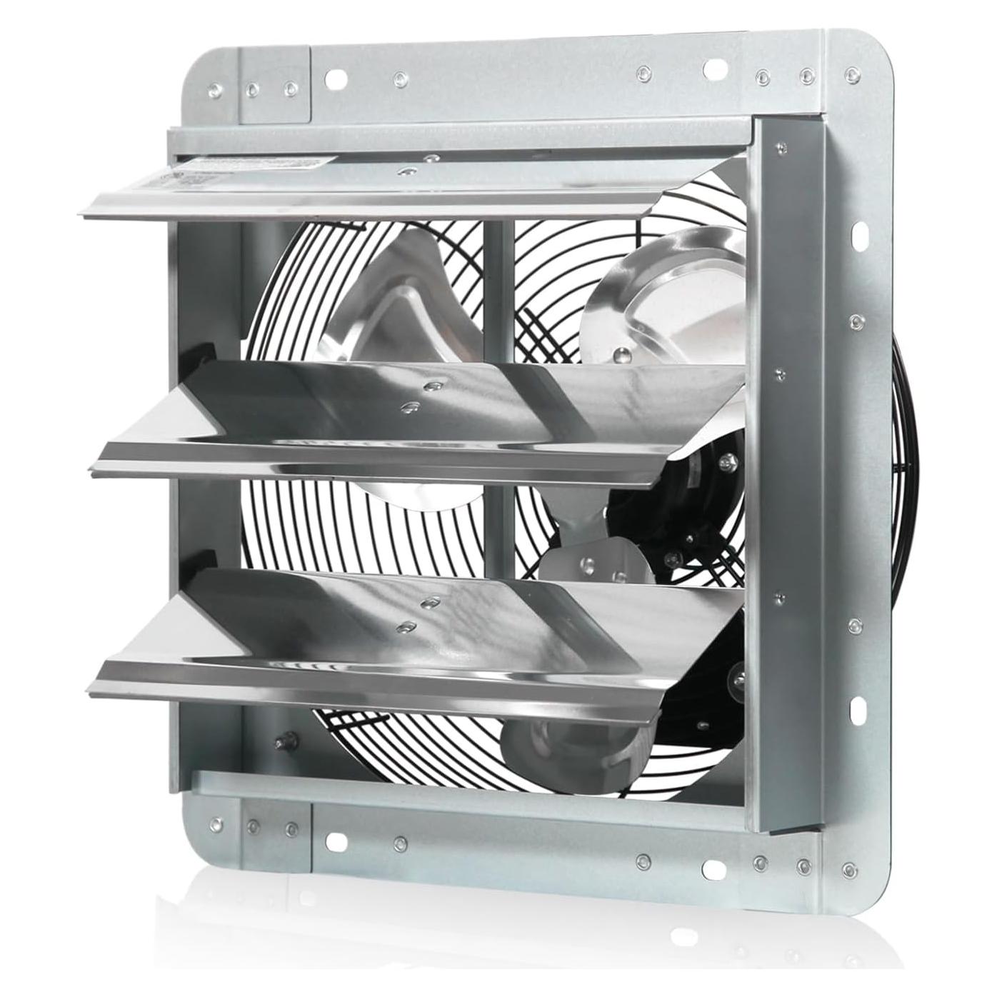 Ventilador de Escape JVO 30 cm 1450 CFM para Áticos e Invernaderos