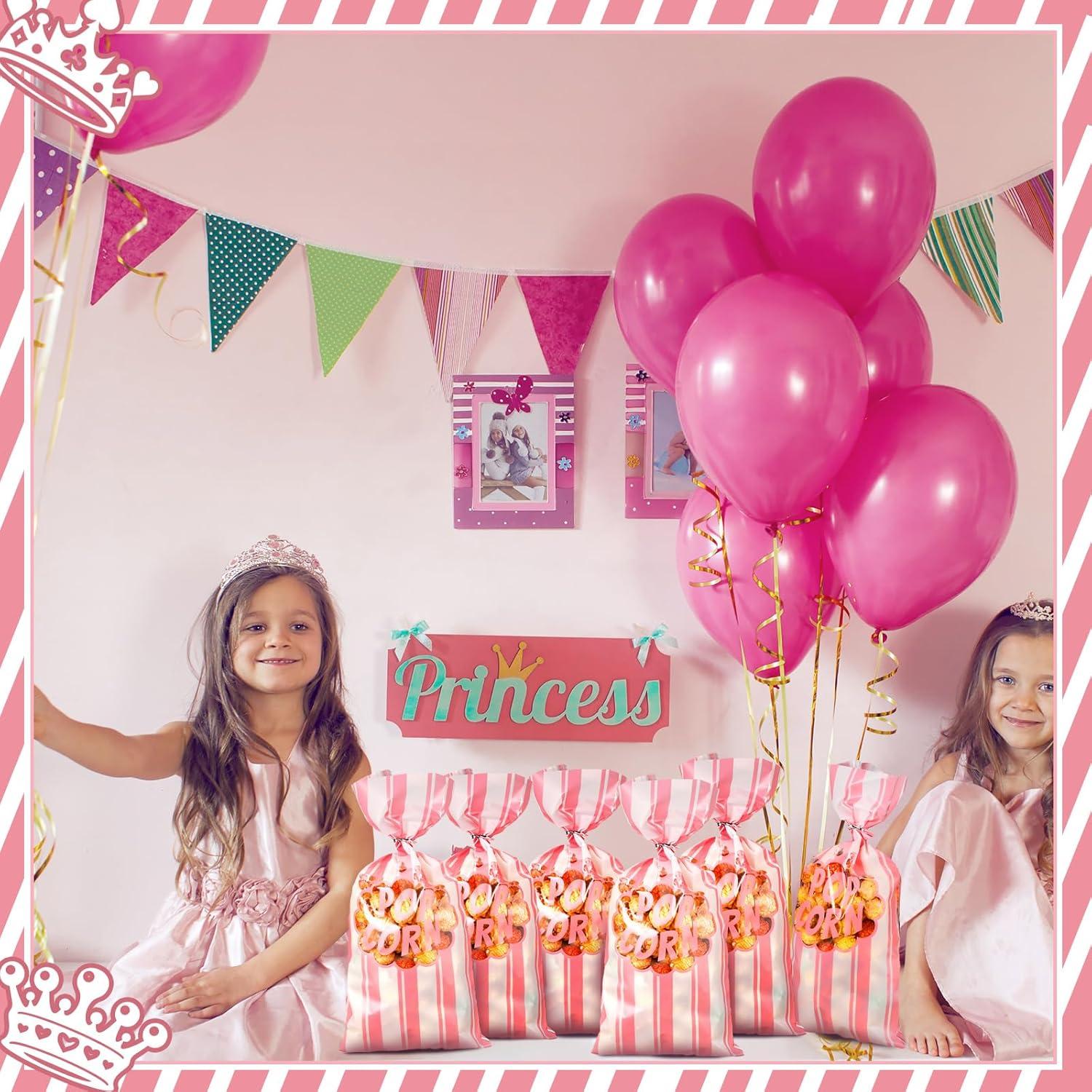 200 Bolsas de Palomitas Desechables Rosa Ninehaoou 12.4x27.4cm