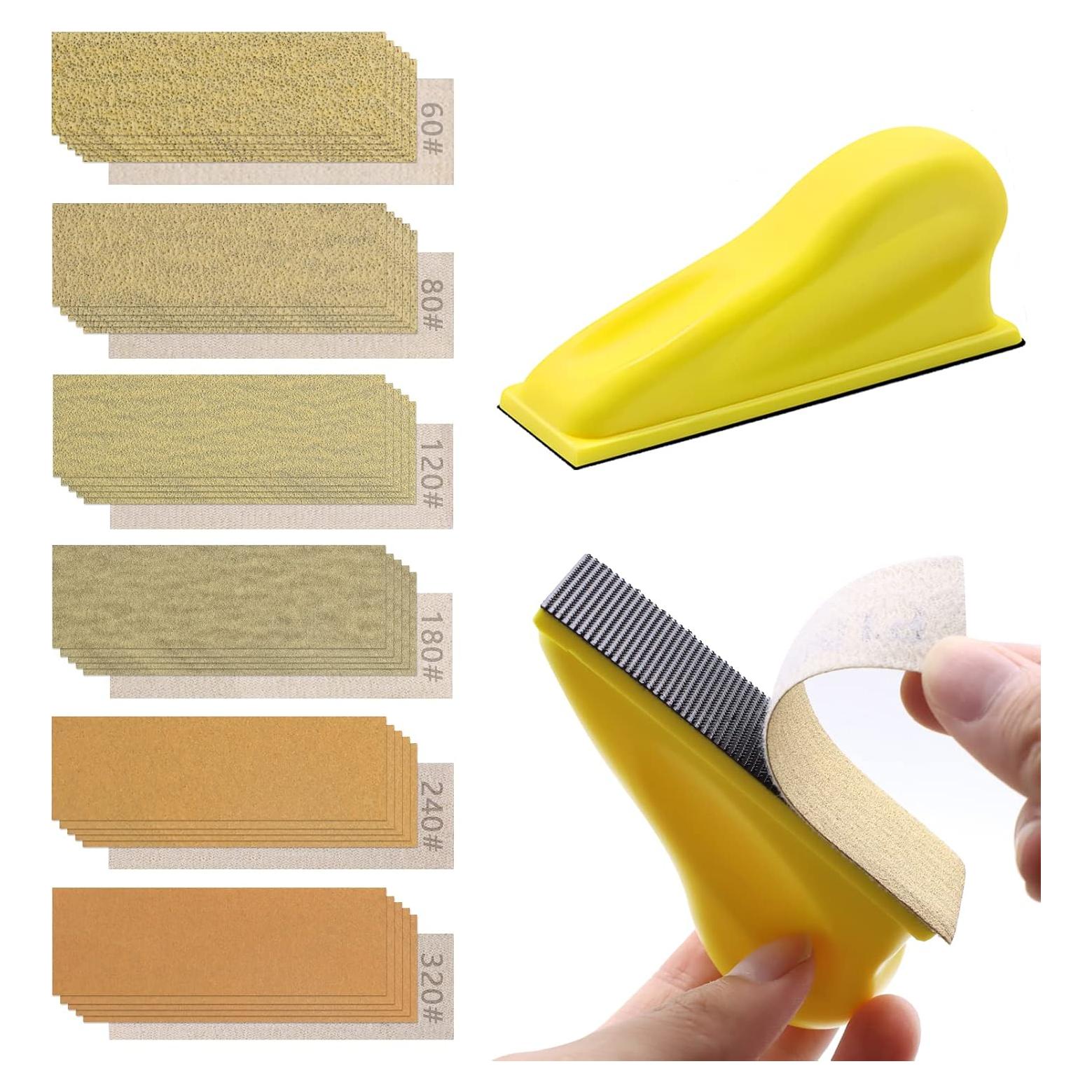 Kit de Lijadora Micro ZEHIQ 60pcs con Papel de Lija Grano 60-320