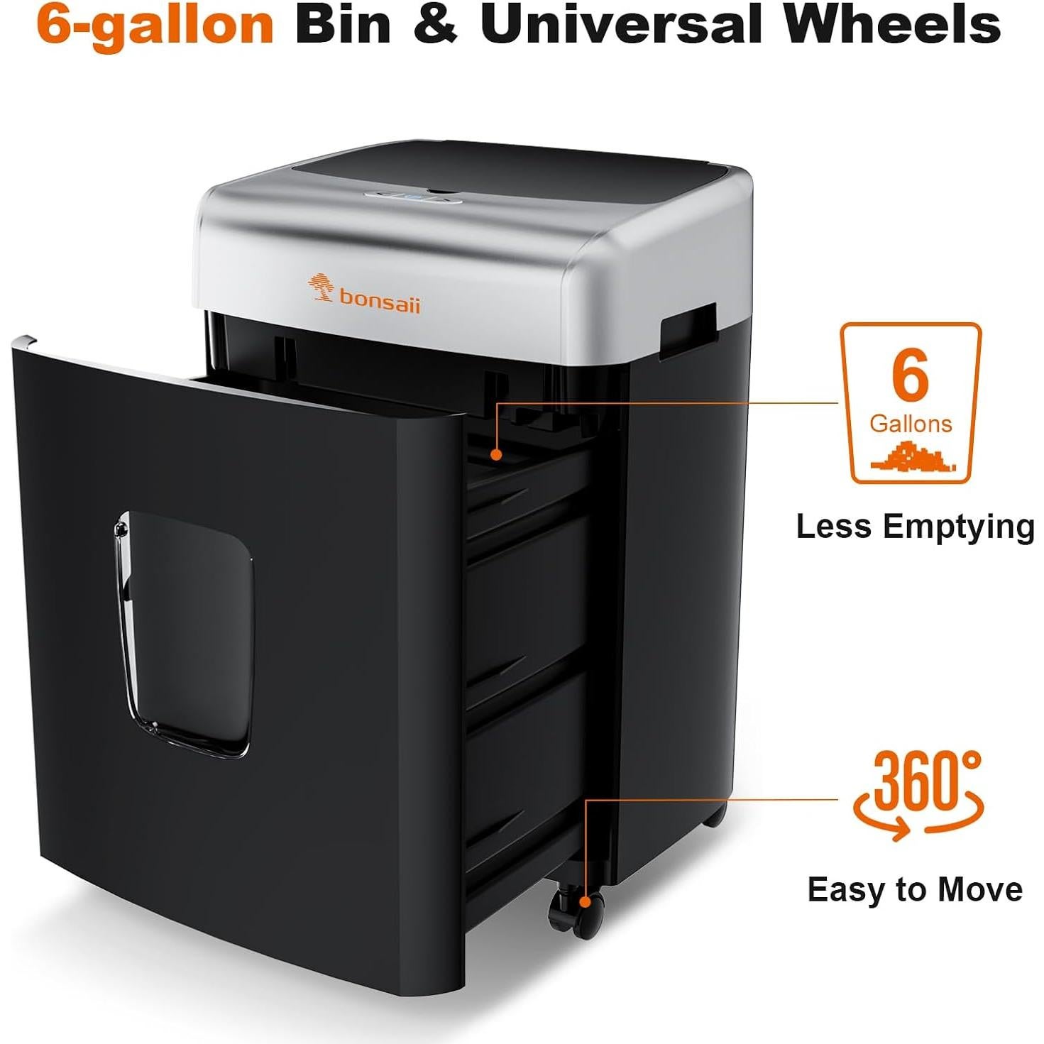 Destructora de papel Bonsaii 110 hojas automática P-4 seguridad