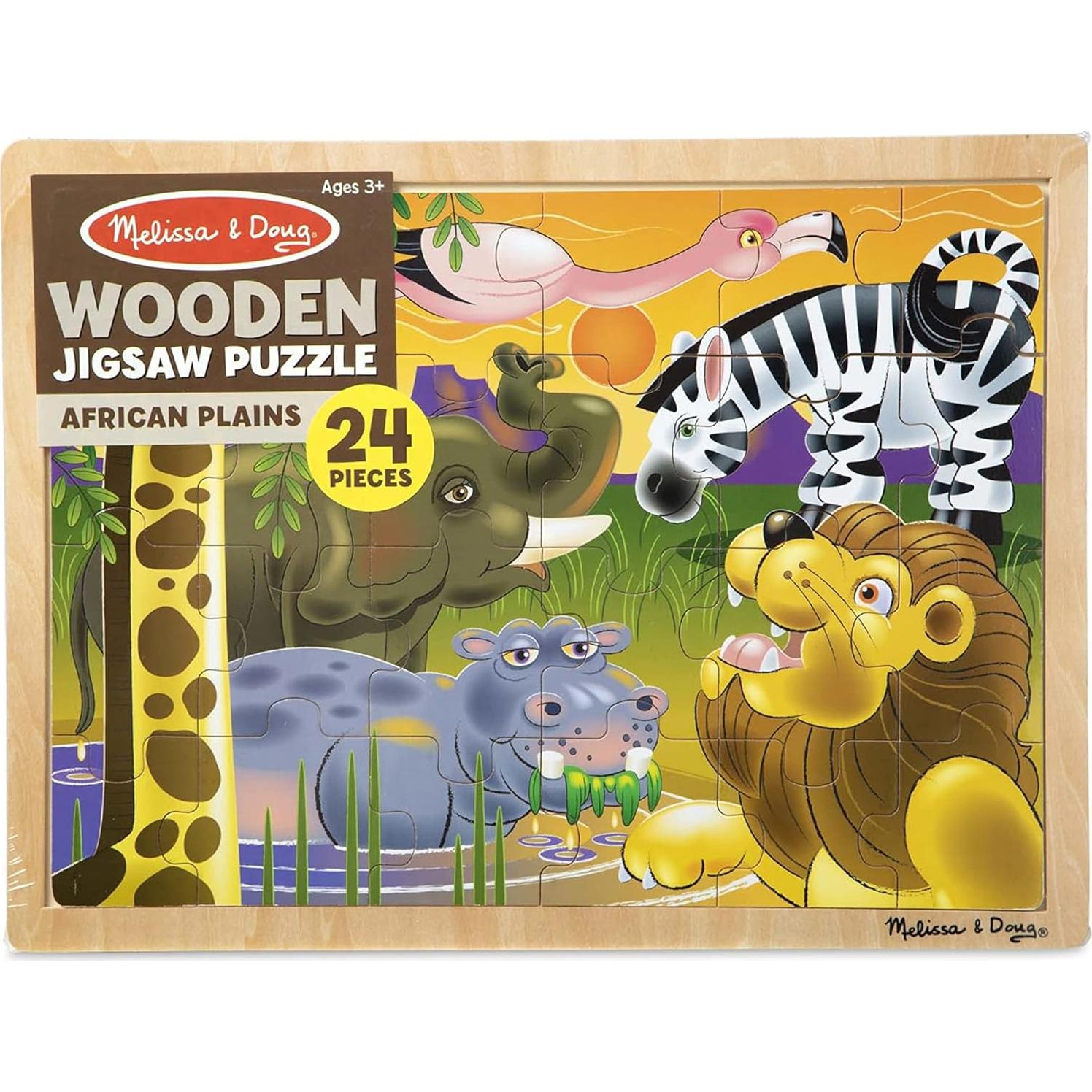 Rompecabezas de Madera Melissa & Doug Safari 24 Piezas