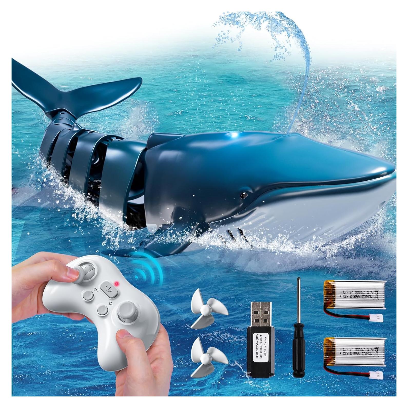 Tiburón Ballena RC WATUDOU 36.8x14x9.9cm Control Remoto