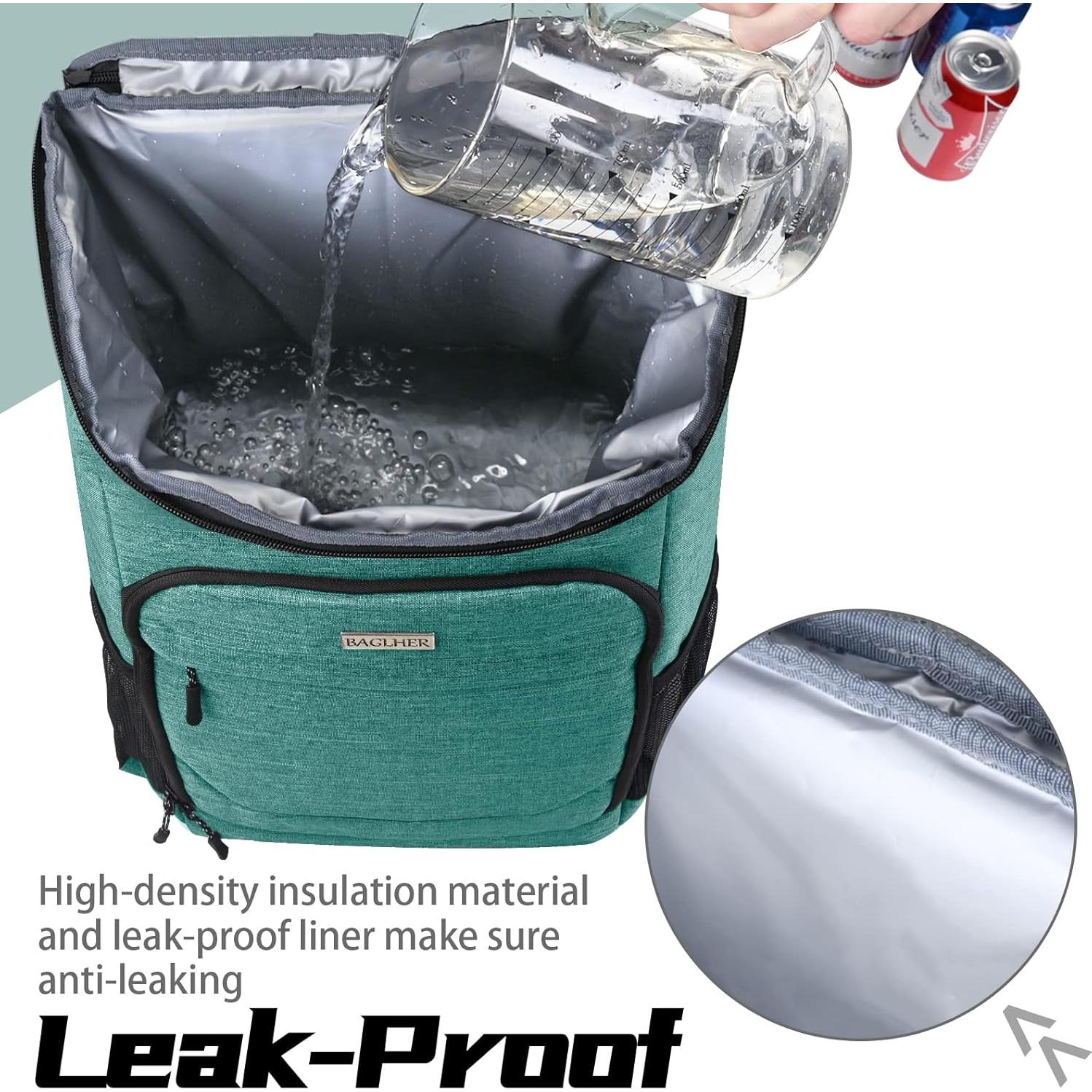 Mochila Térmica Aislada BAGLHER - 30 Latas, Verde