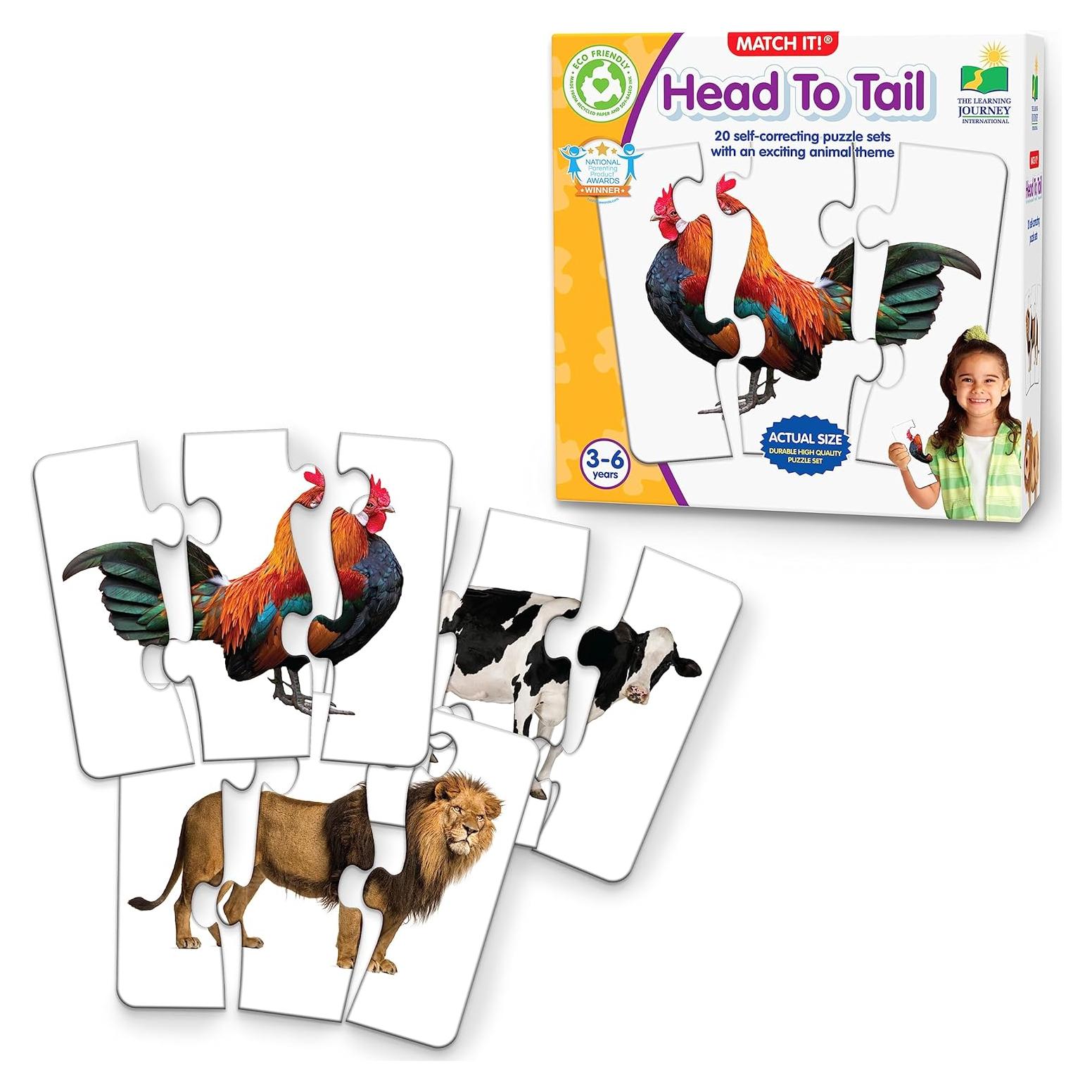 Rompecabezas de Animales Autocorrectores El Viaje del Aprendizaje - 20 Juegos