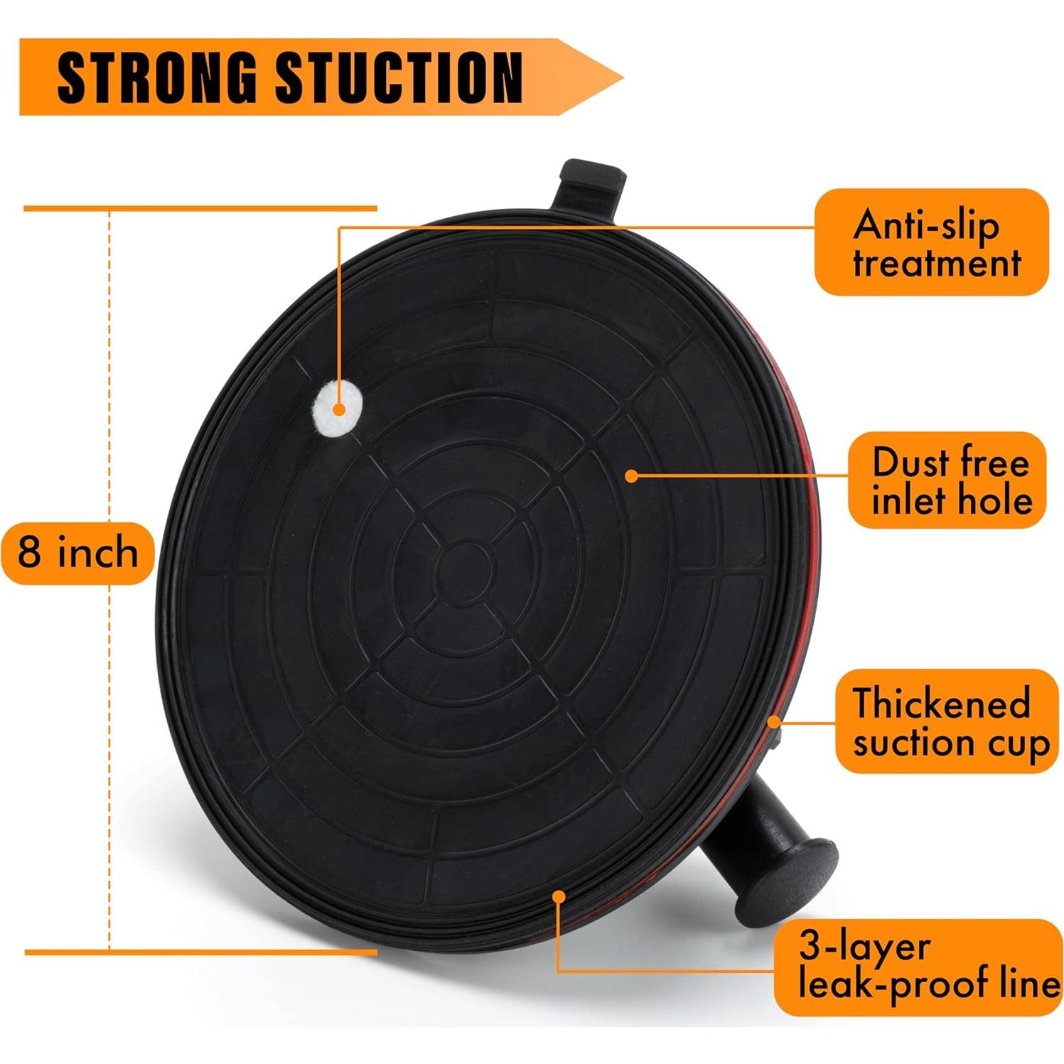 Ventosas de Succión DJSUNPACKING 20 cm Doble Capa 2 Paquete